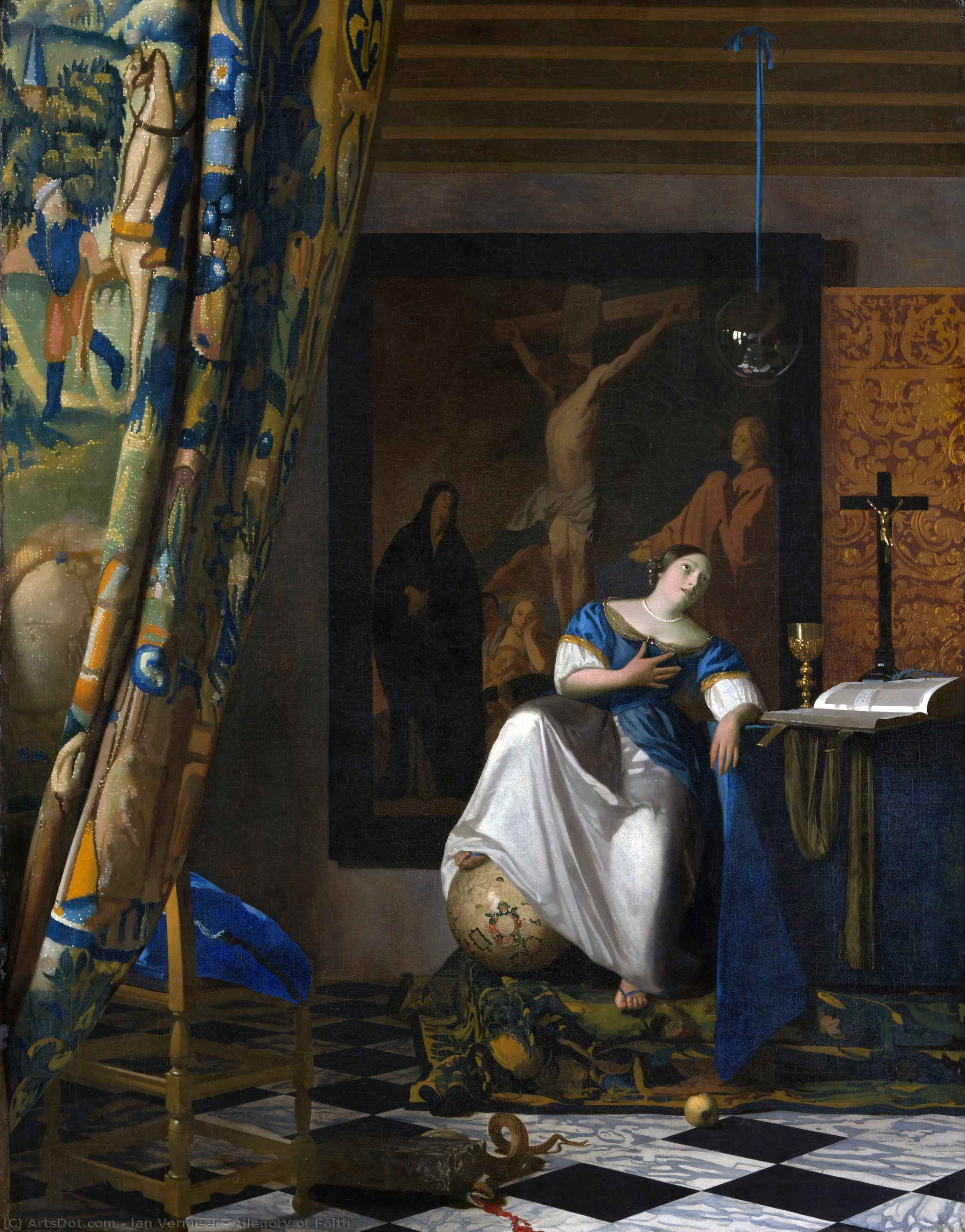Johannes Vermeer - Alegroría de la Fe