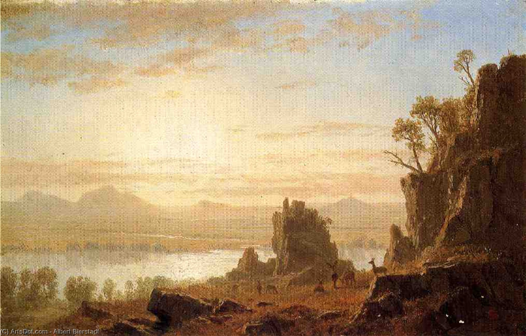 Albert Bierstadt - The Columbia River, Oregon
