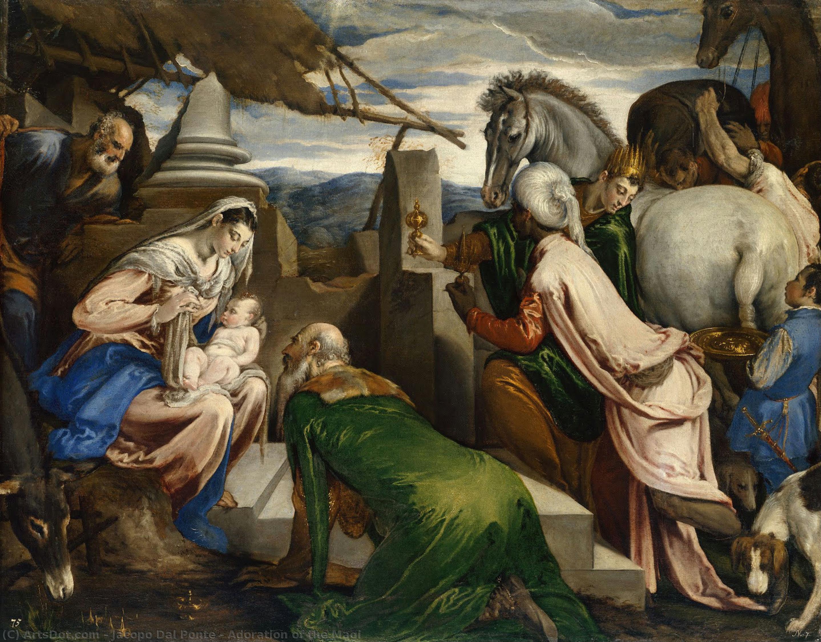 Jacopo Dal Ponte - Adoración de los Magos