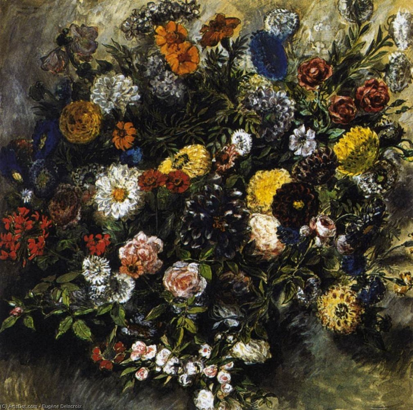 Blumenstrauß — Eugène Delacroix
