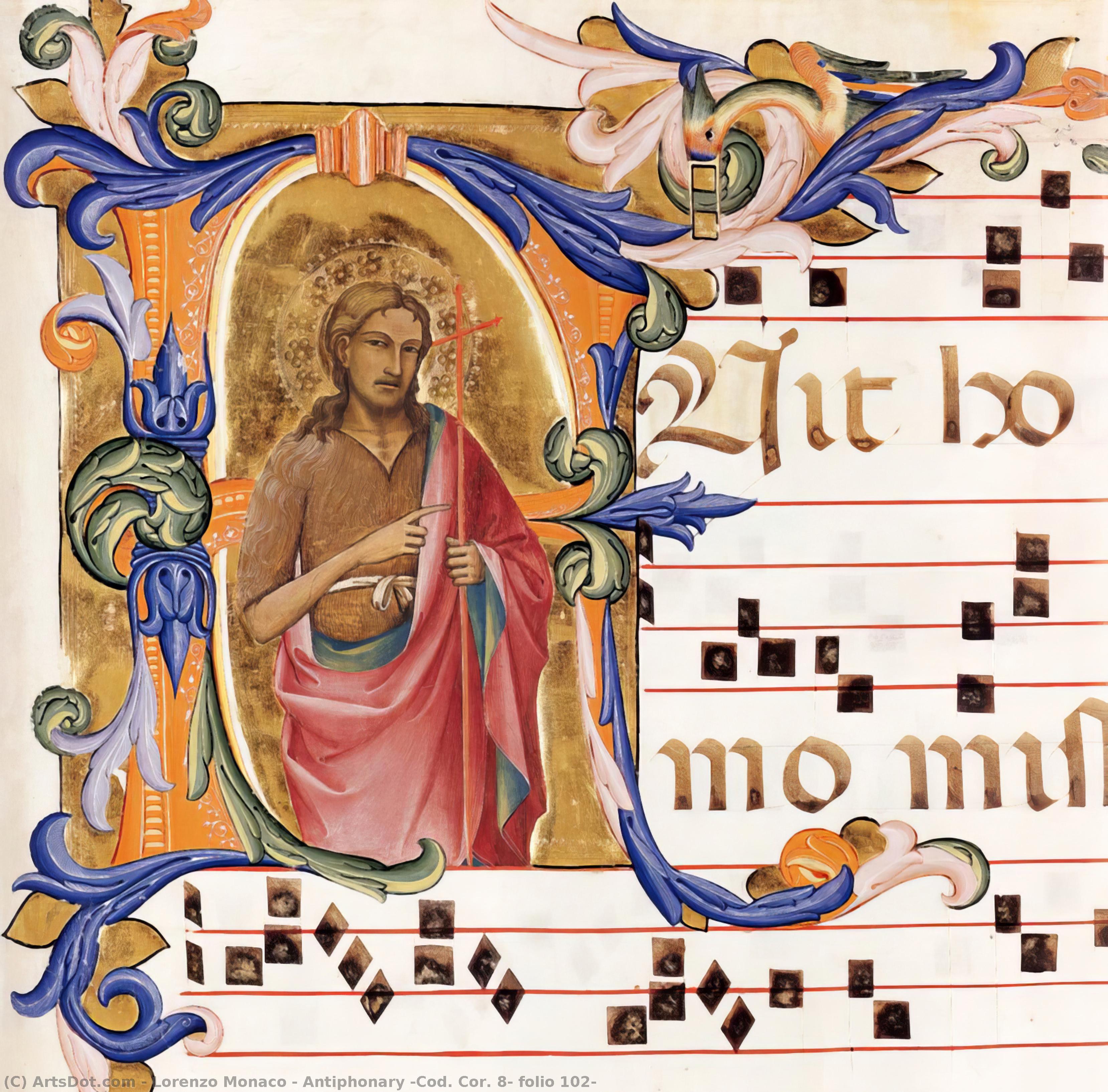 Lorenzo Monaco - Antiphonary (Cod. Cor. 8, folio 102)