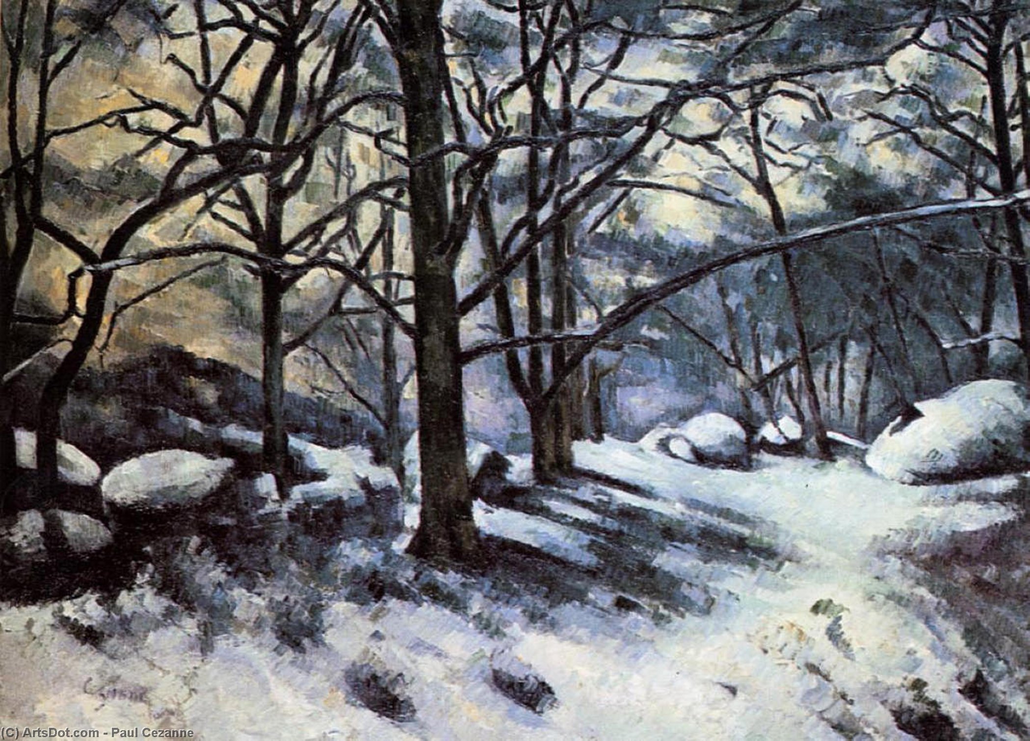 Paul Cézanne - Sciocchi che si sciogliano, Fontainebleau