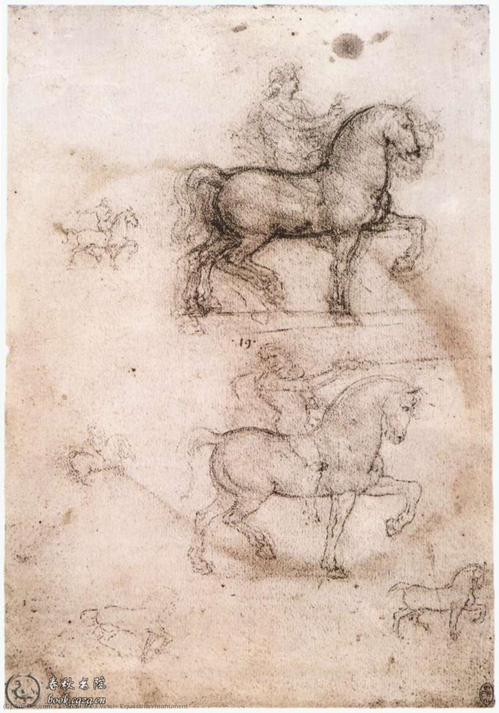 Leonardo da Vinci - Pferdem monument