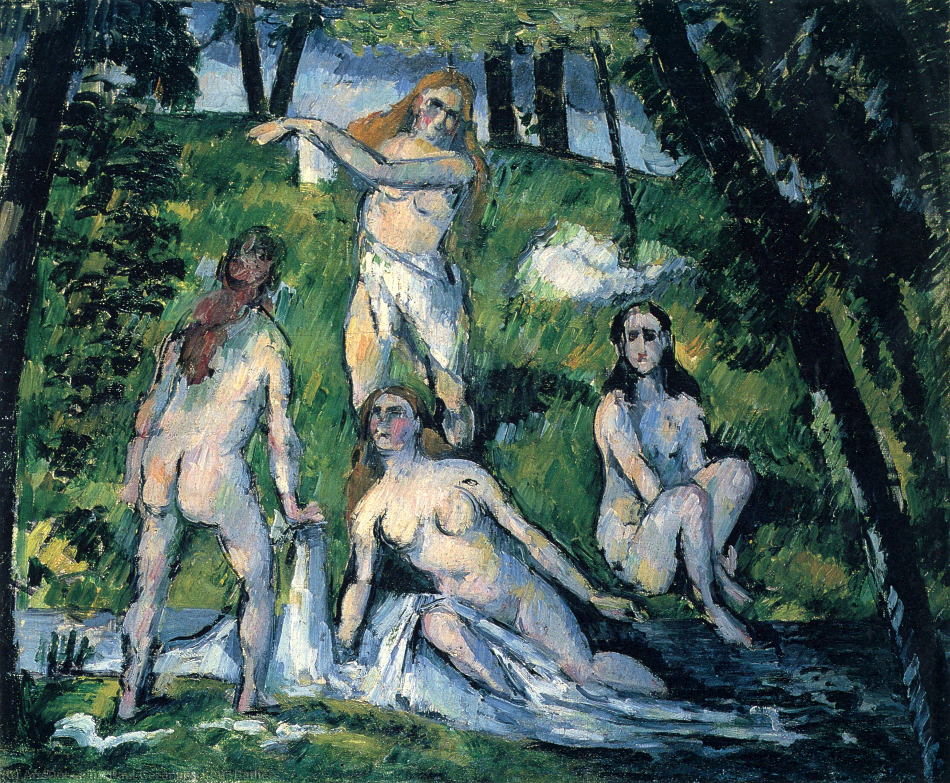 Paul Cezanne - Four Bathers