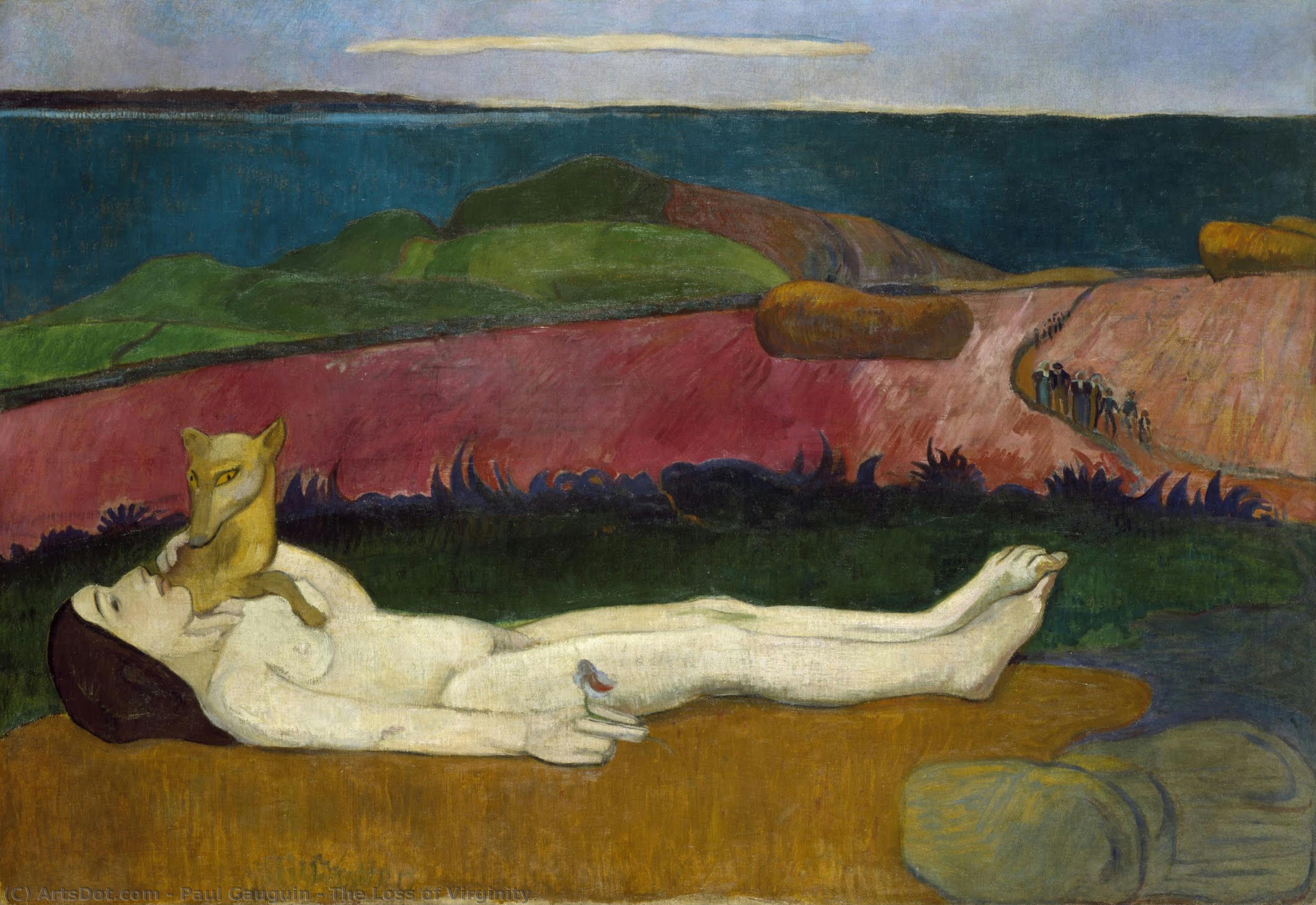 The Loss Of Virginity — Eugène Henri Paul Gauguin, Oil On Canvas, Post-impressionism
