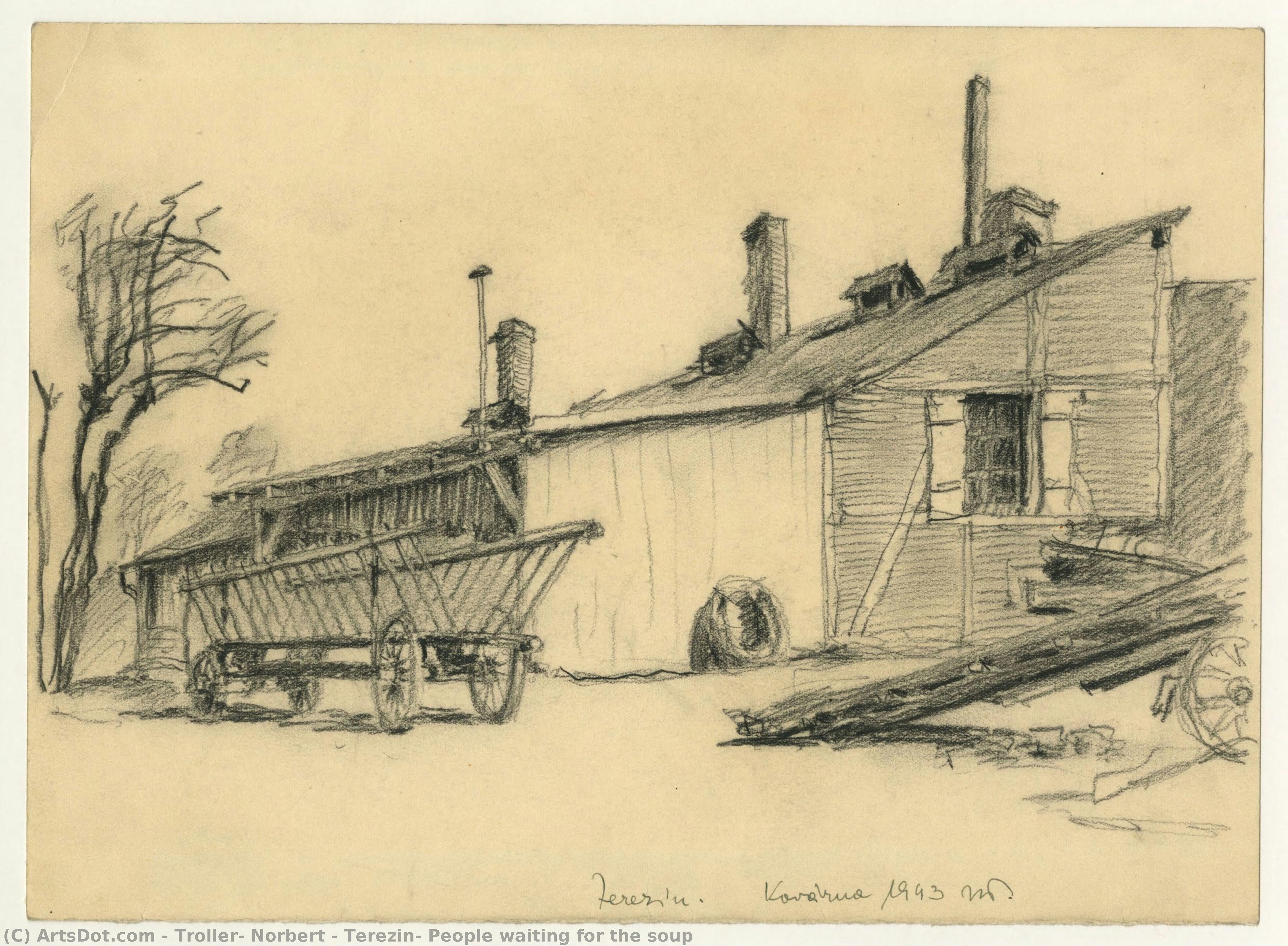 Terezin: People Waiting For The Soup — Troller, Norbert