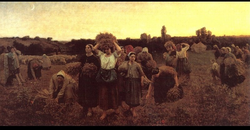 The Recall Of The Gleaners — Jules Adolphe Aimé Louis Breton