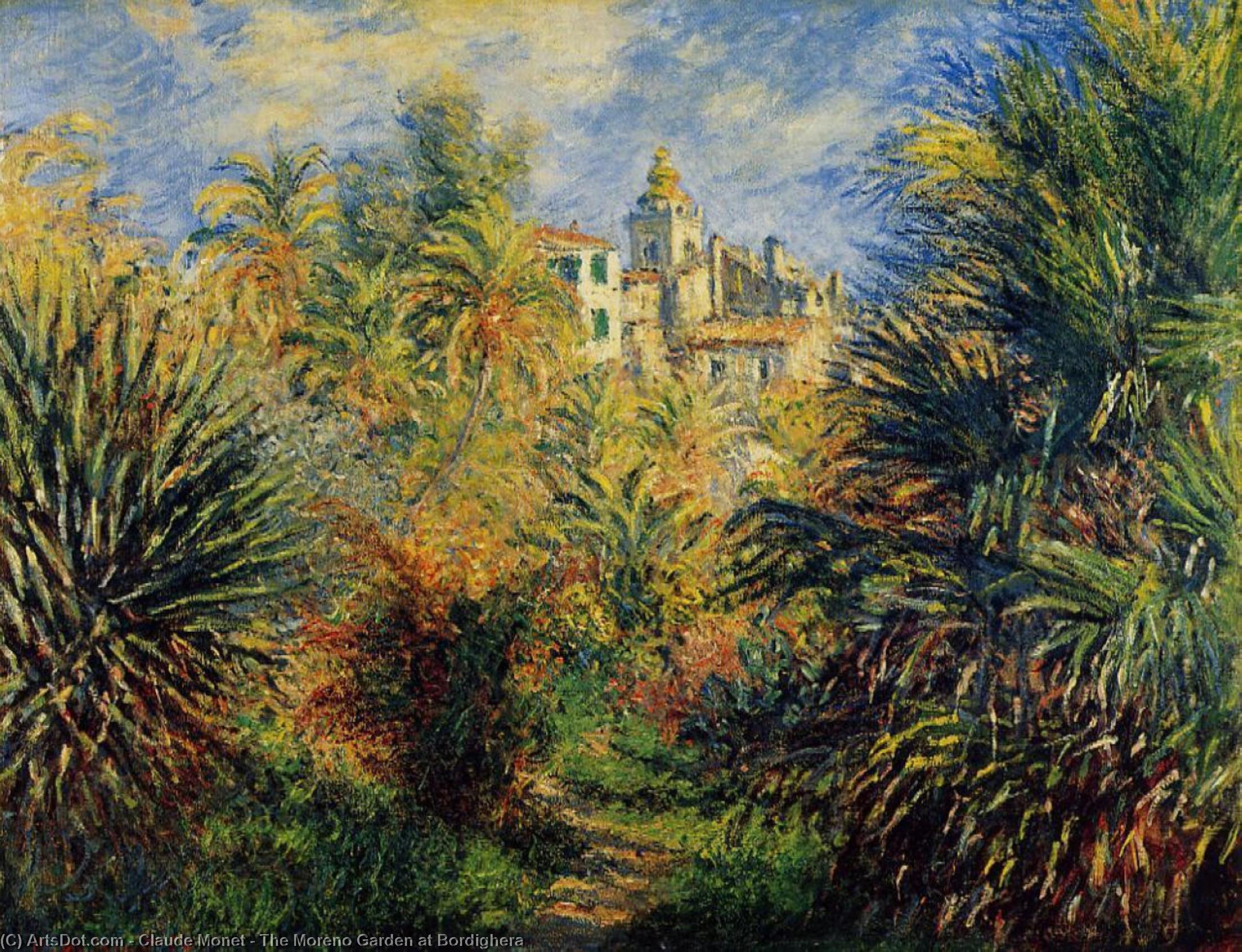 El Jardín De Moreno En Bordighera — Claude Monet