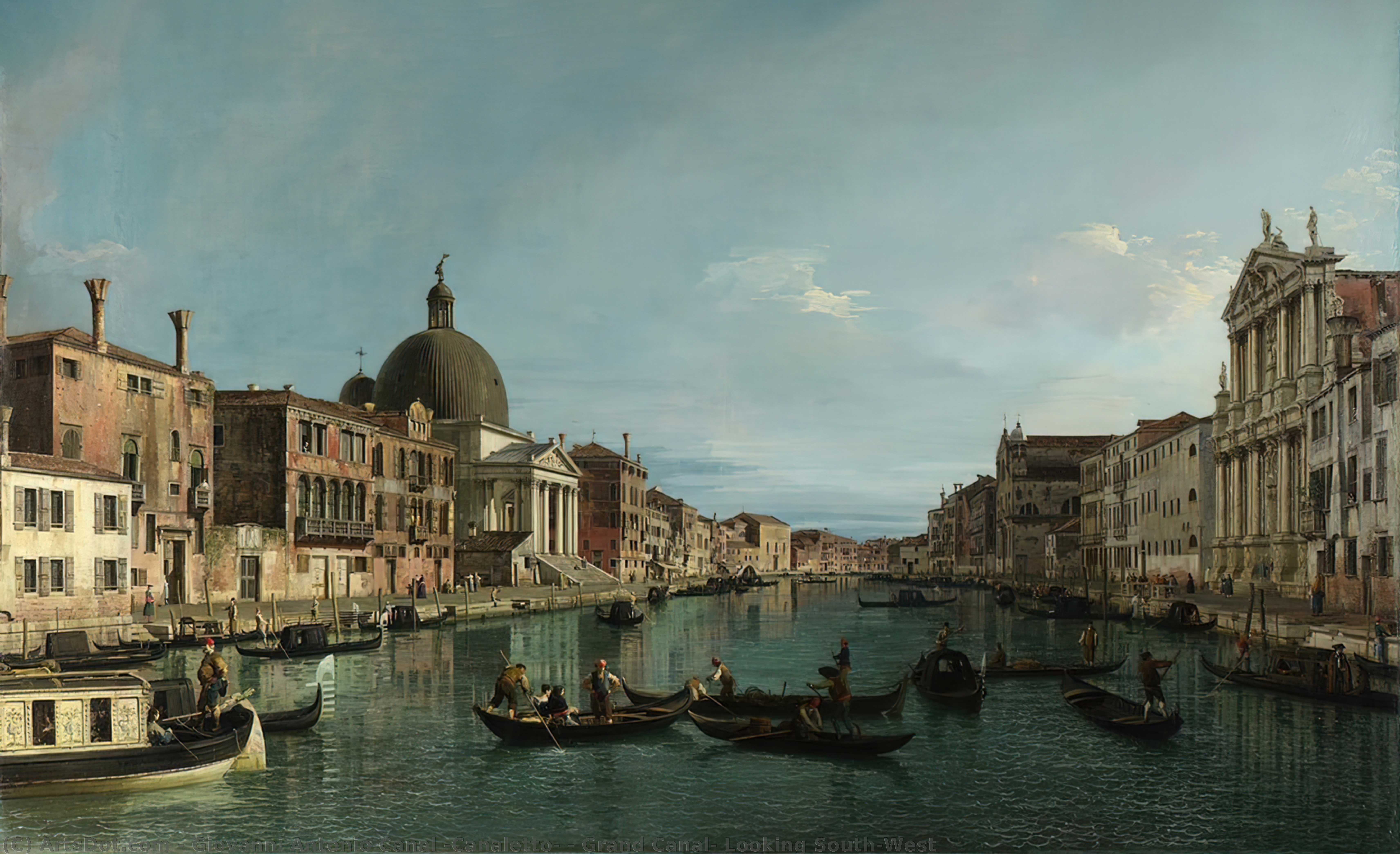 Canal Grande: Blick Nach Südwesten — Giovanni Antonio Canaletto