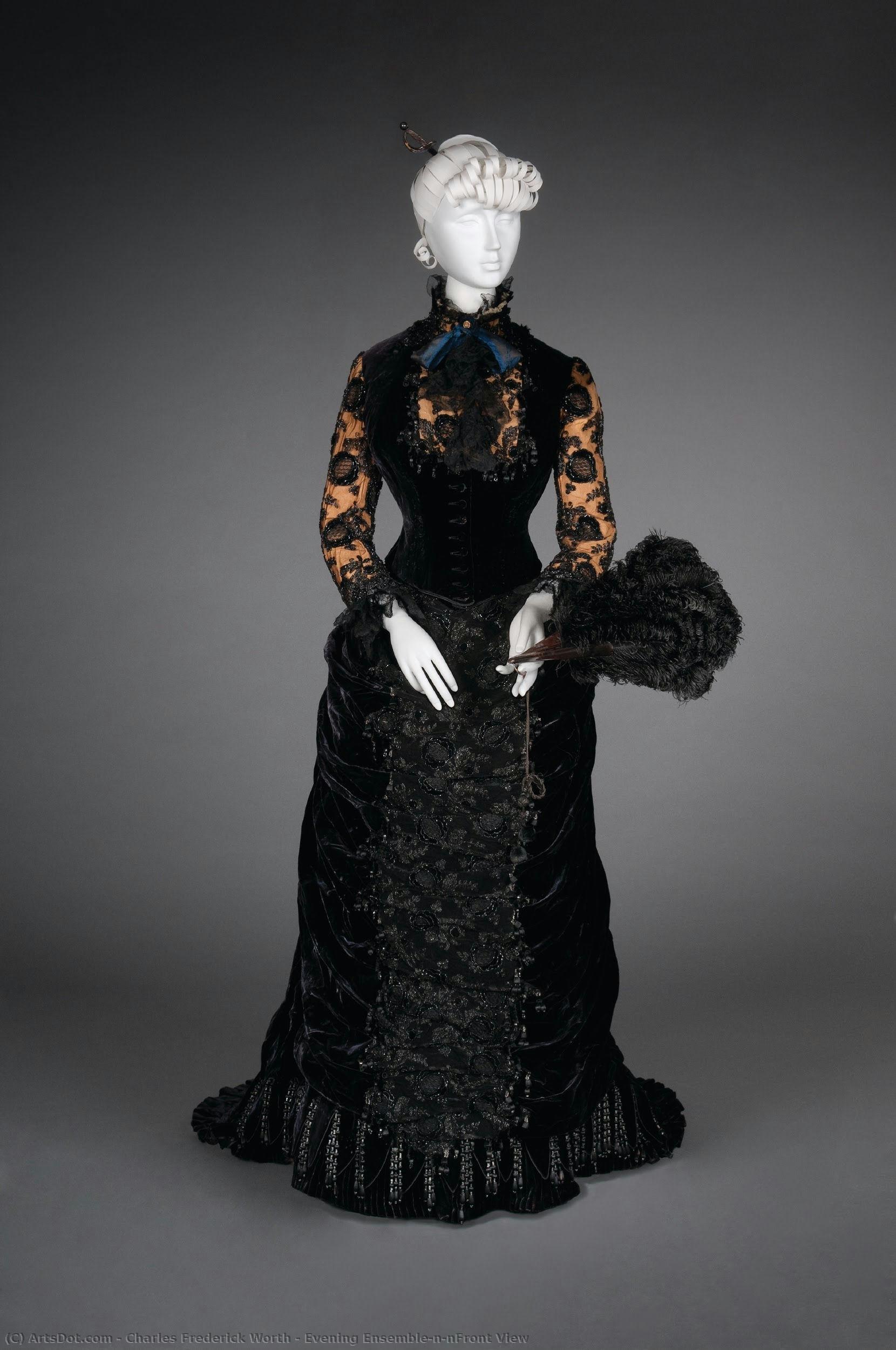 Evening Ensemble\n\nfront View — Charles Frederick Worth
