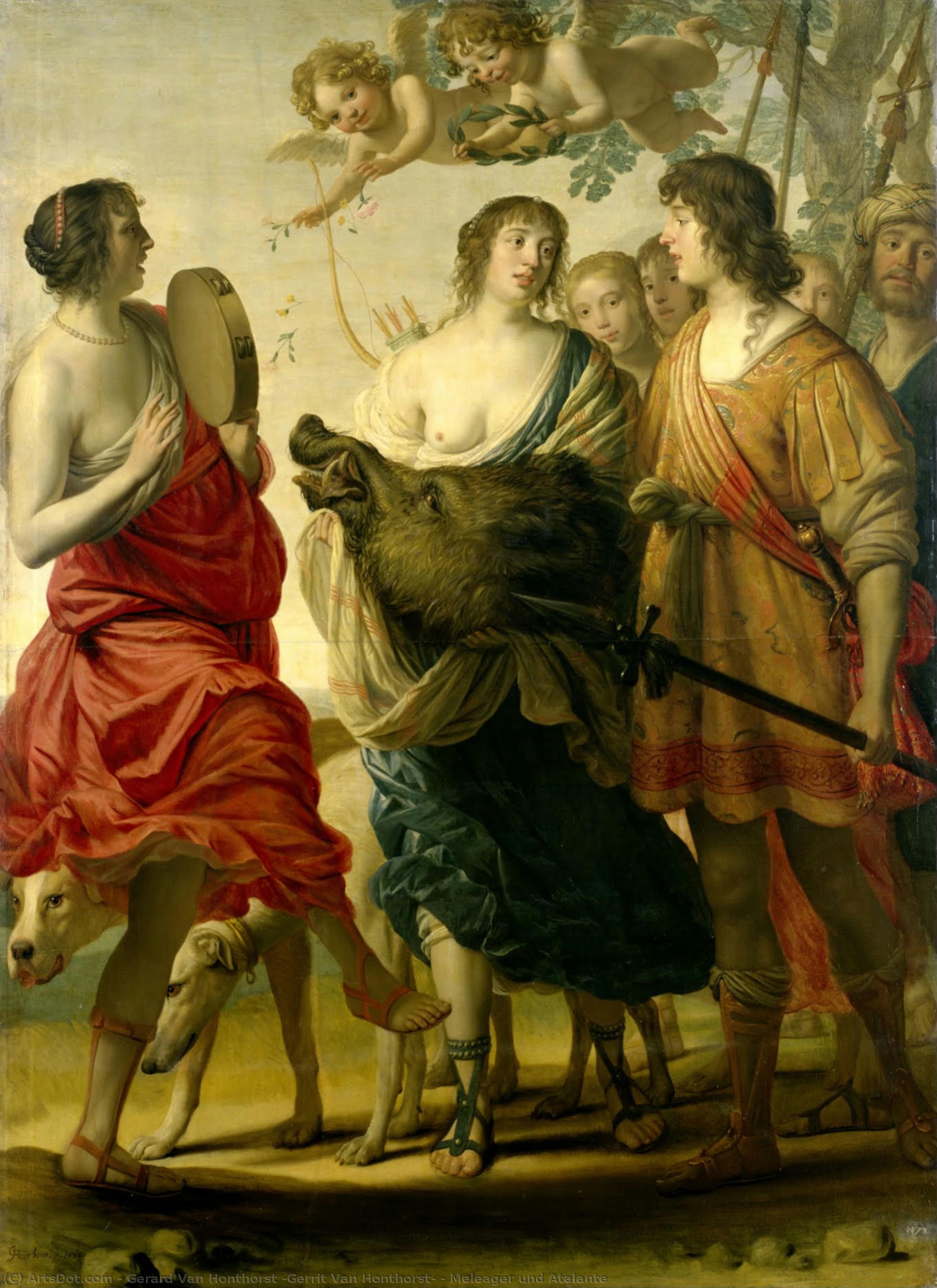 Gérard van Honthorst - Méléagre et Atalante