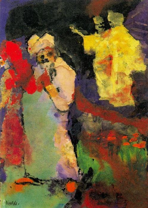 Two Couples (in A Park) — Emil Nolde