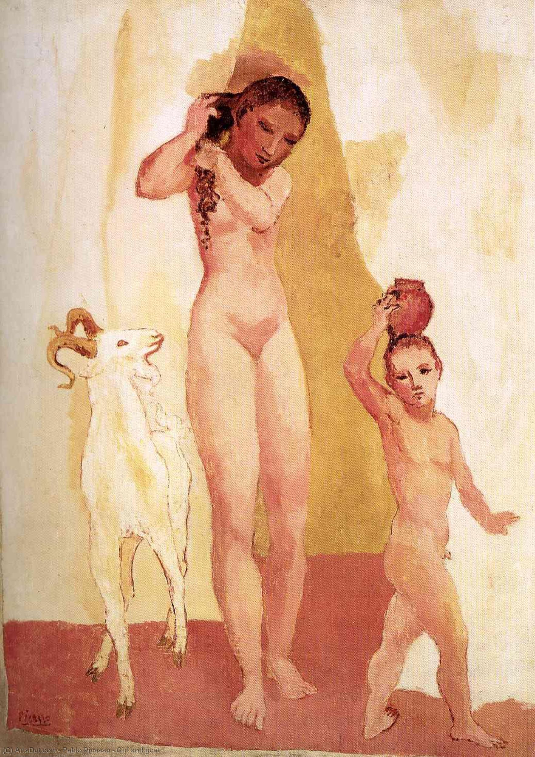 Ragazza E Capra — Pablo Picasso
