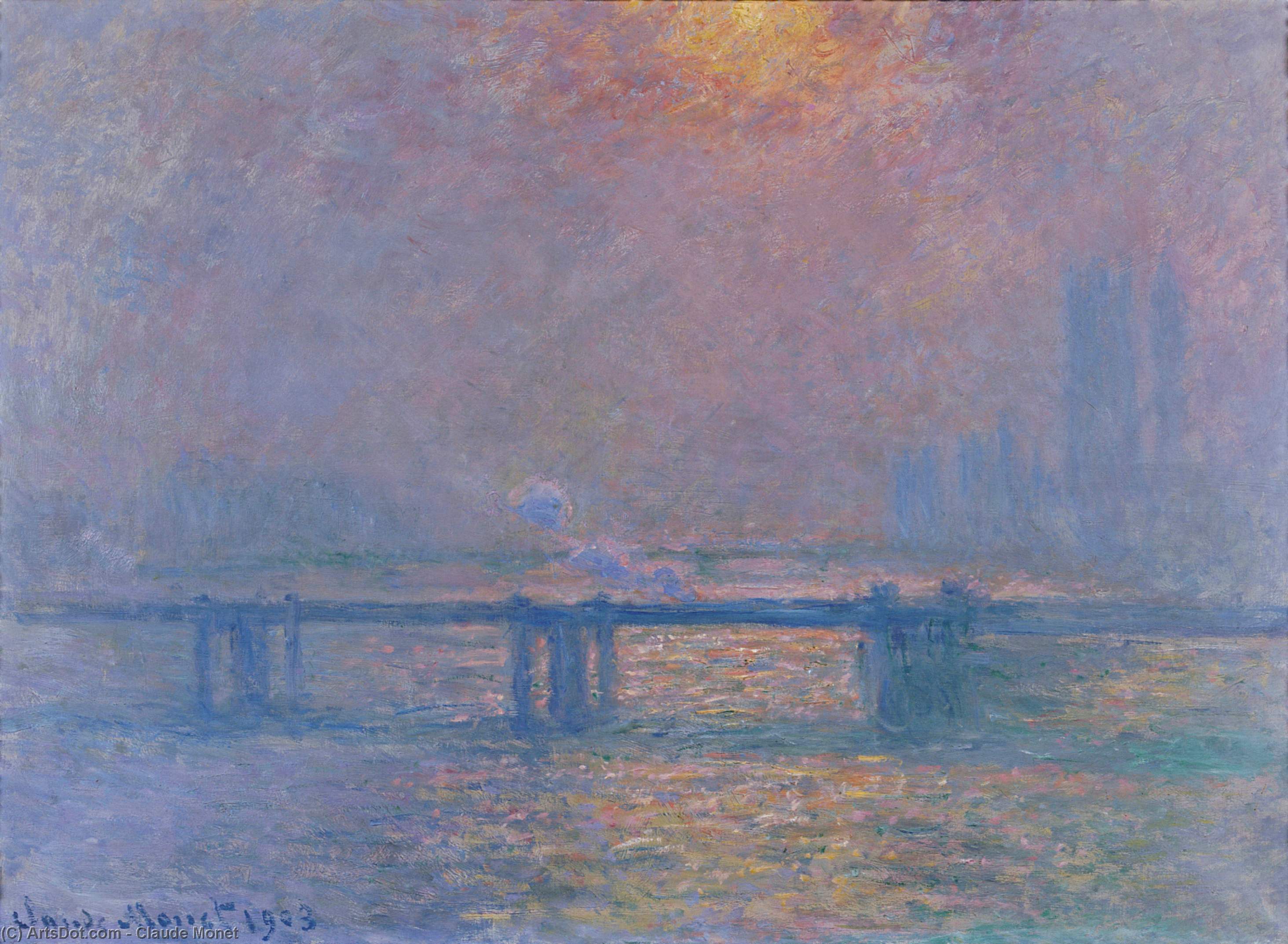 Charing Cross Bridge, The Thames — Claude Monet