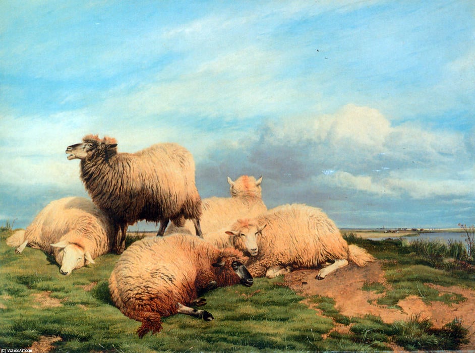Landscape With Sheep — Thomas Sidney Cooper