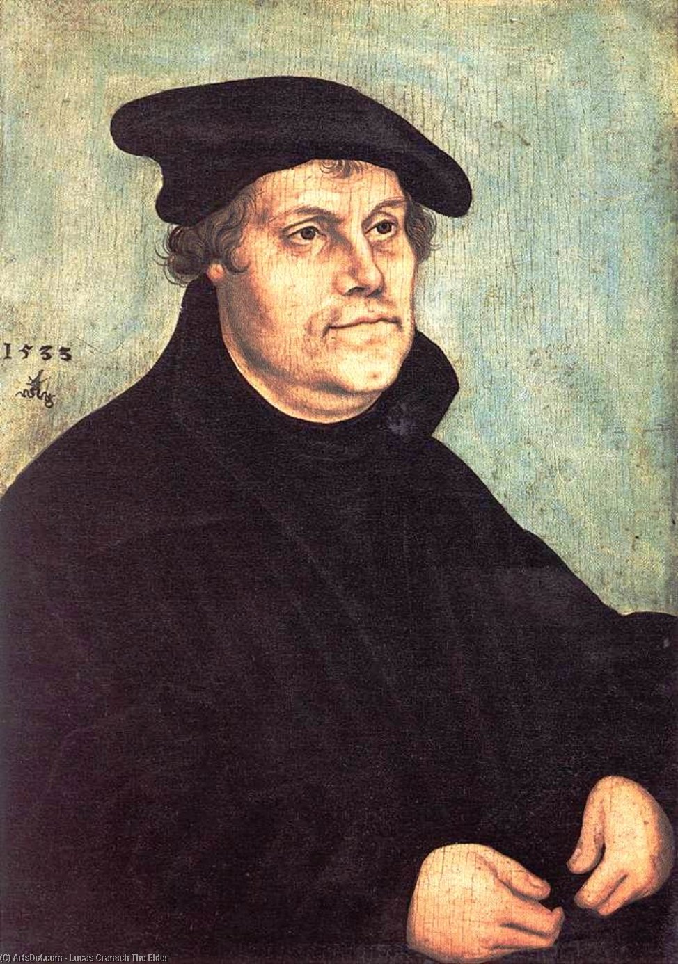 Portrait De Martin Luther — Lucas Cranach L'ancien