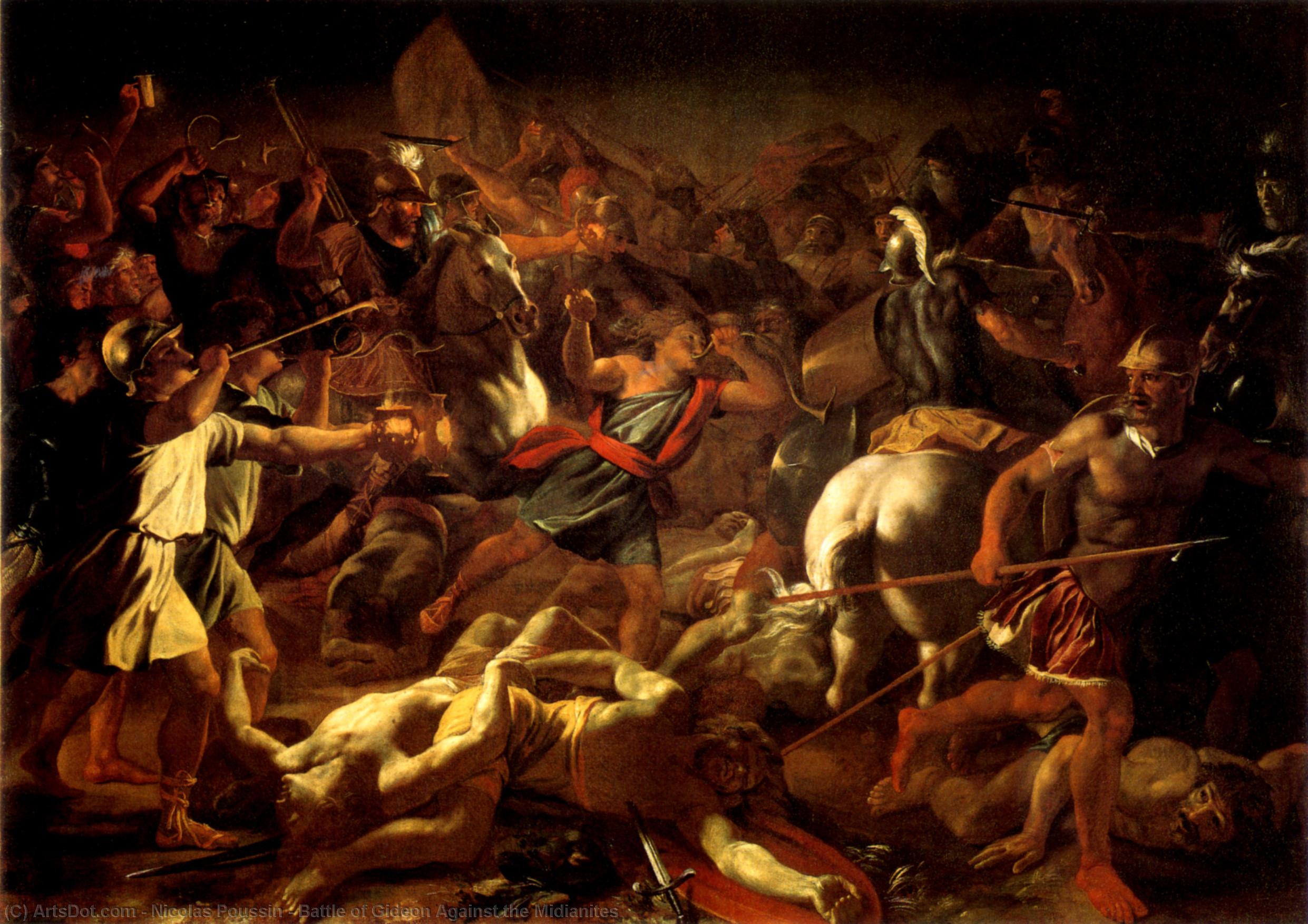 Battle Of Gideon Against The Midianites — Nicolas Poussin