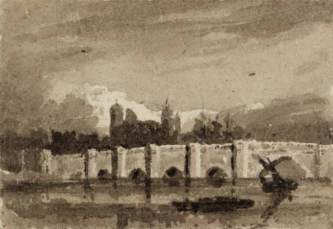 Bridge And Castle — David Cox
