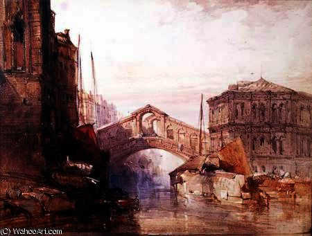 The Rialto Bridge, Venice — William Callow