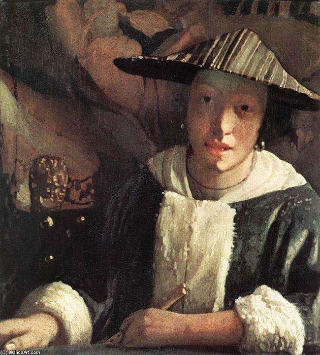 Nuori Tyttö Flutulla — Johannes Vermeer