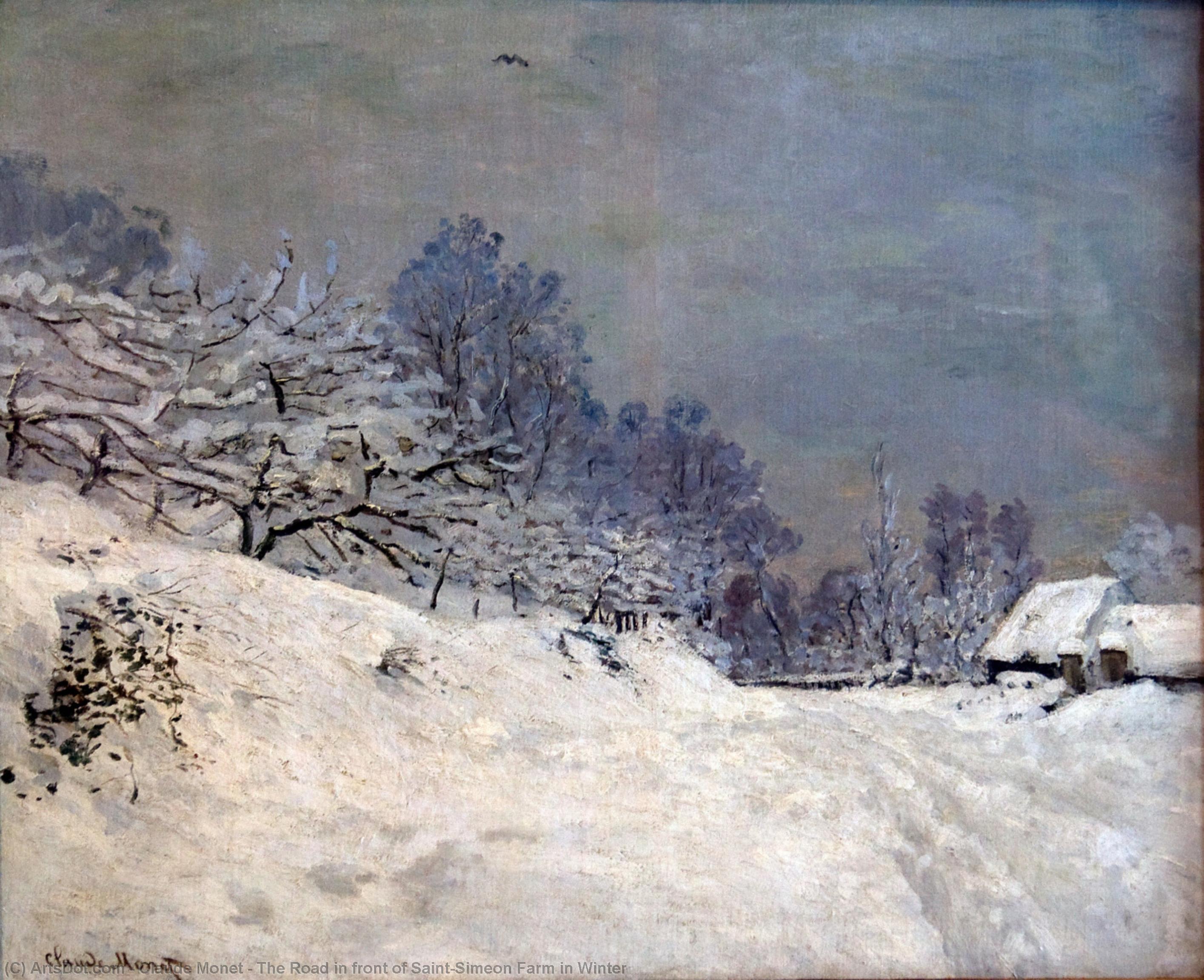 A Moment Frozen In Light And Snow — Claude Monet