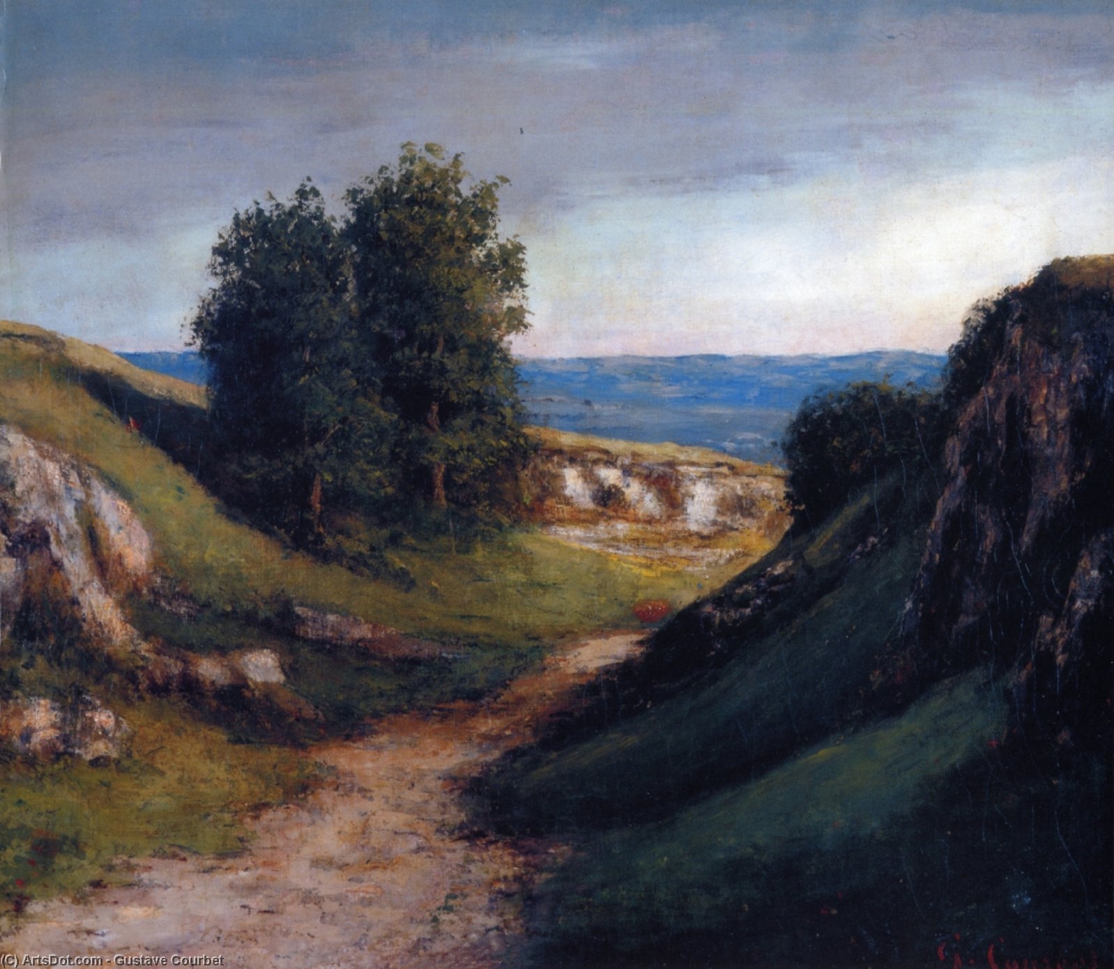 Path To The Sea — Gustave Courbet