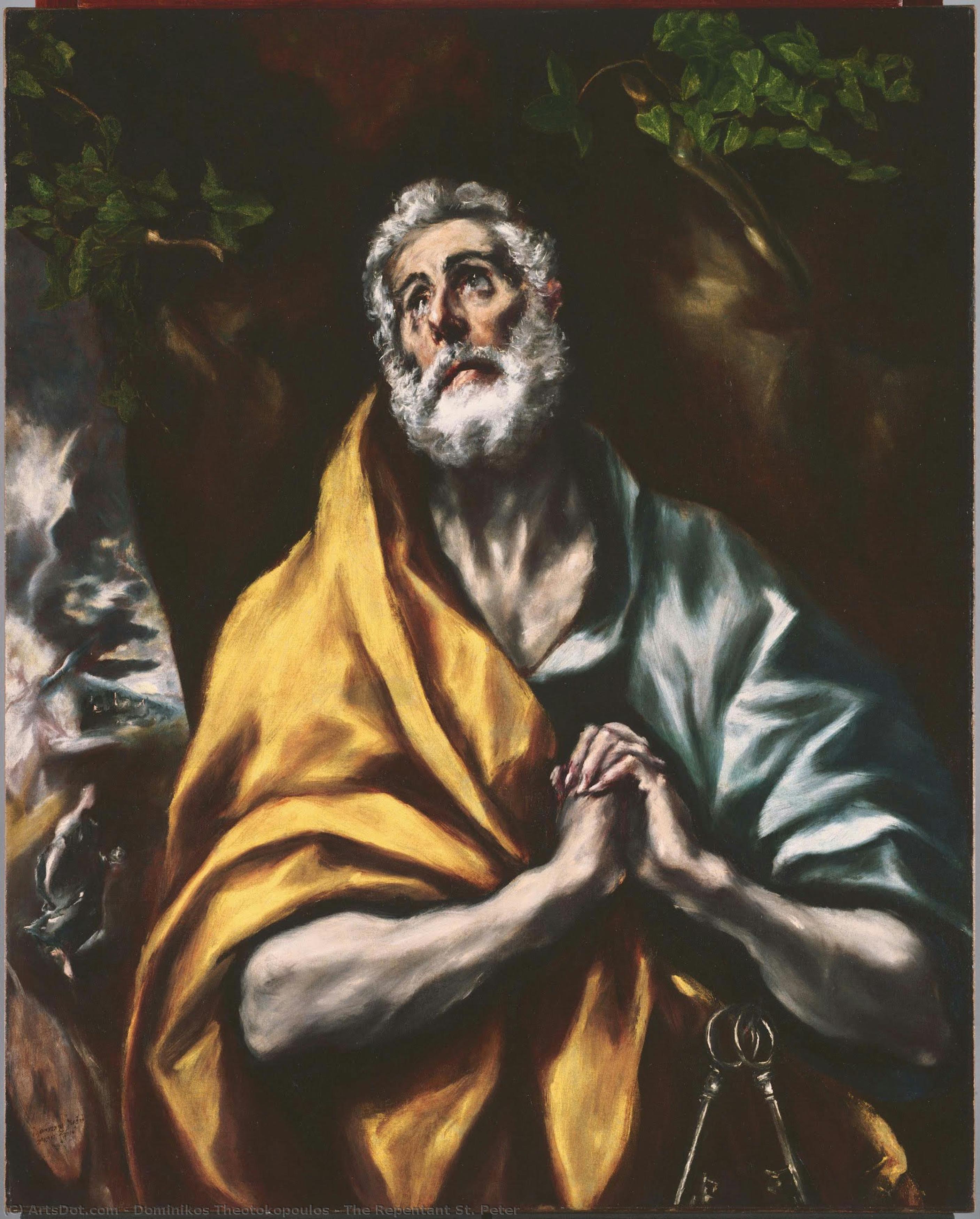 The Repentant St. Peter — Ел Греко