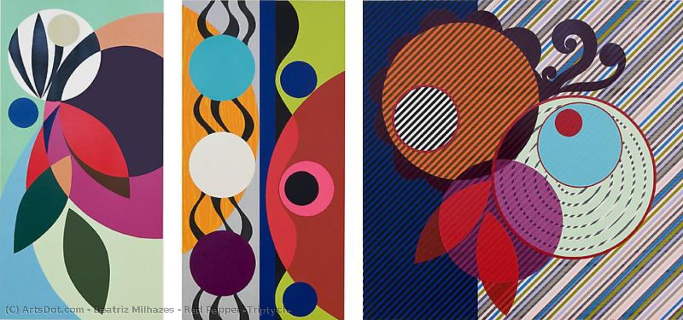 Red Pepper (triptych) — Beatriz Milhazes