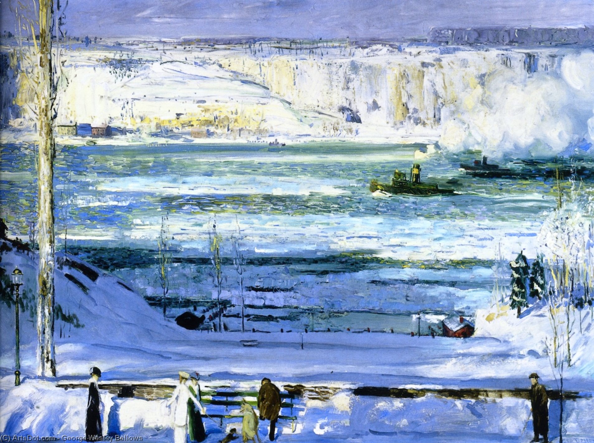 Snow-capped River — George Wesley Bellows