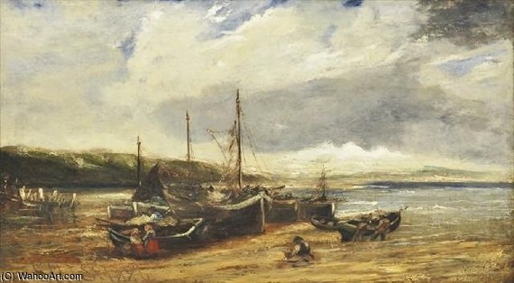 Fishermen And Boats — Edwin Ellis