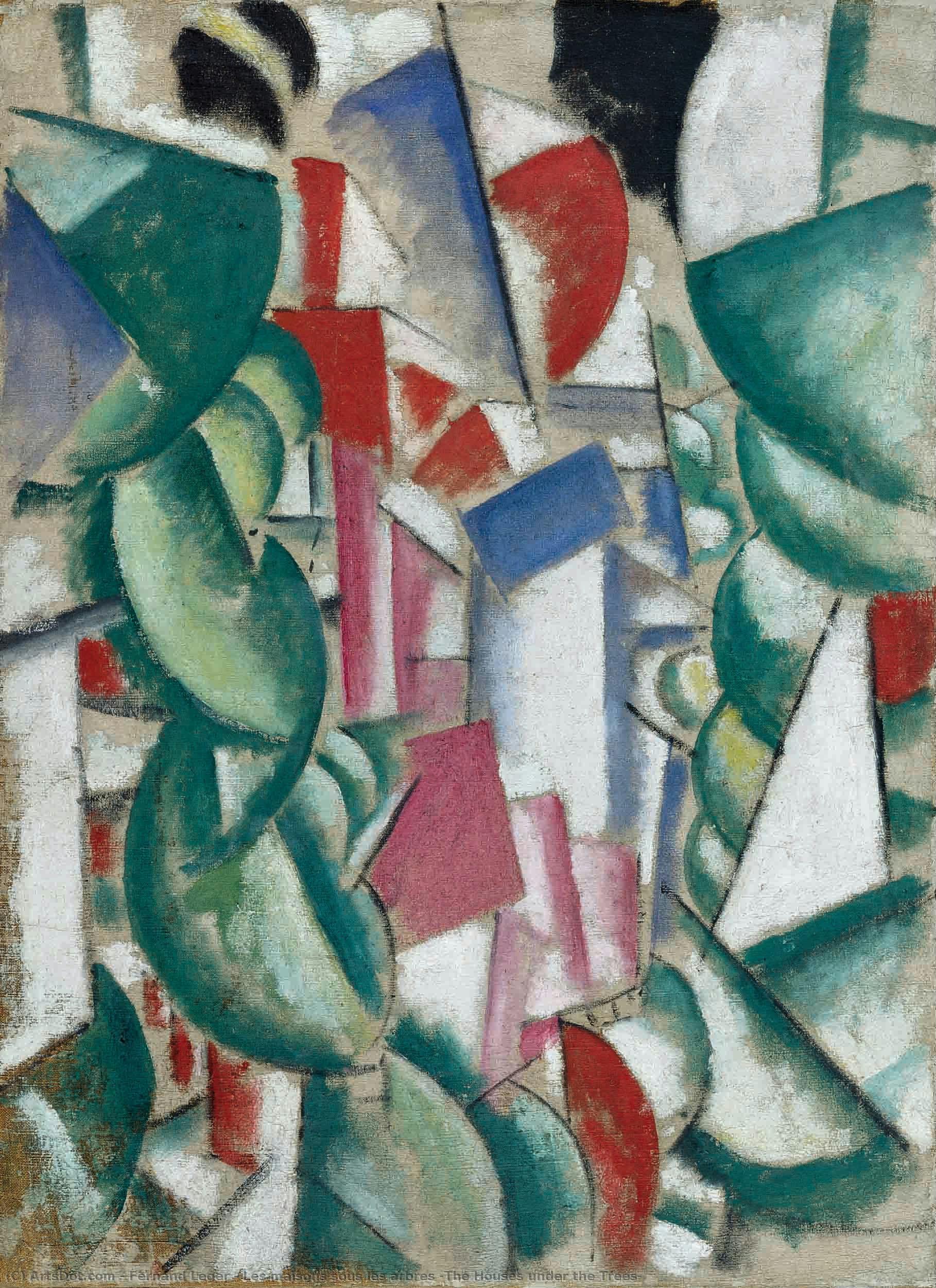 Die Häuser Unter Den Bäumen — Fernand Léger