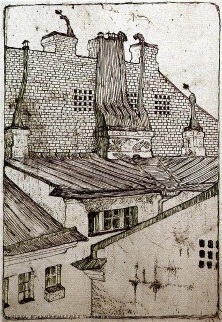 Rooftops — Mstislav Dobuzhinsky