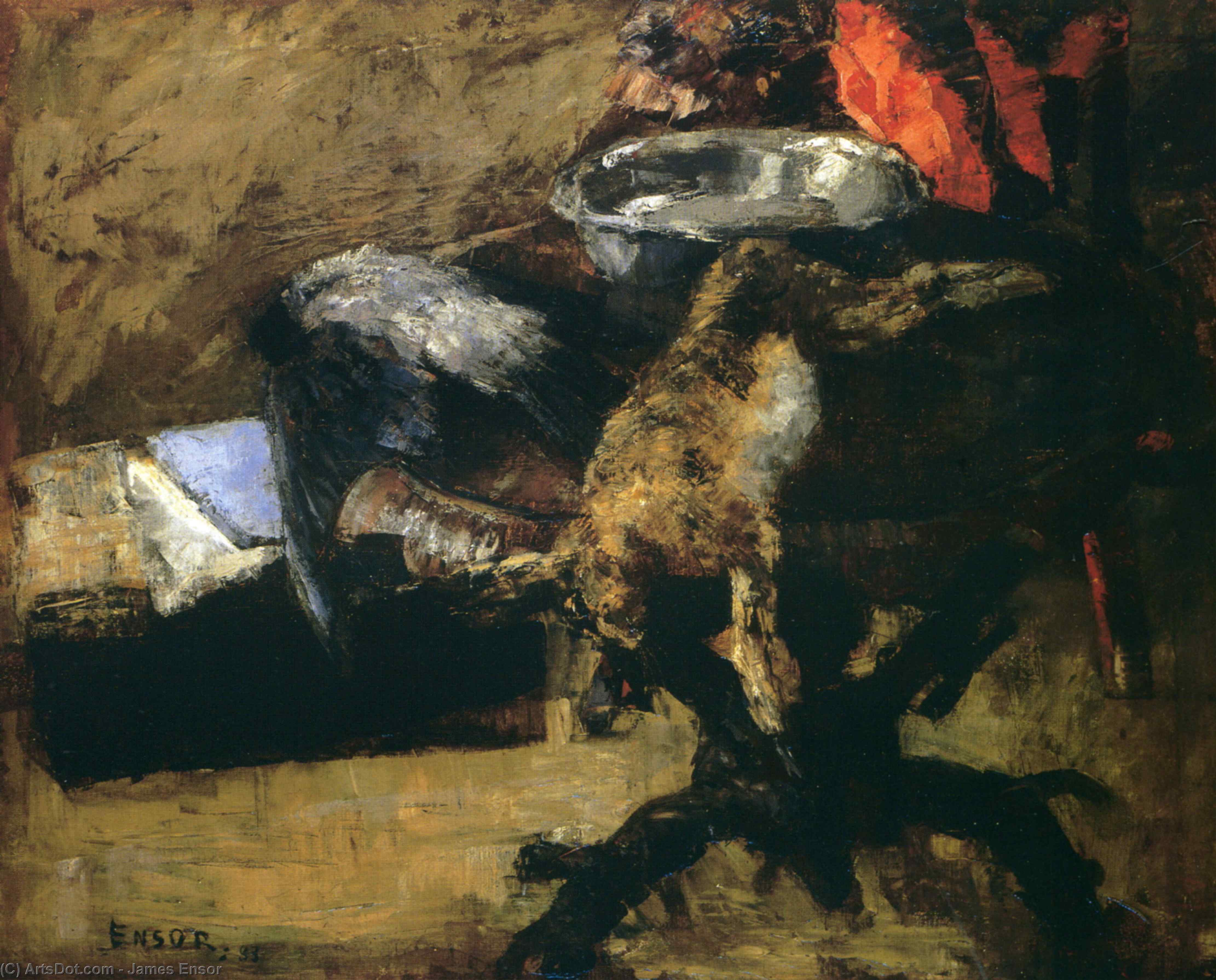 James Ensor - Lievre et corbeau