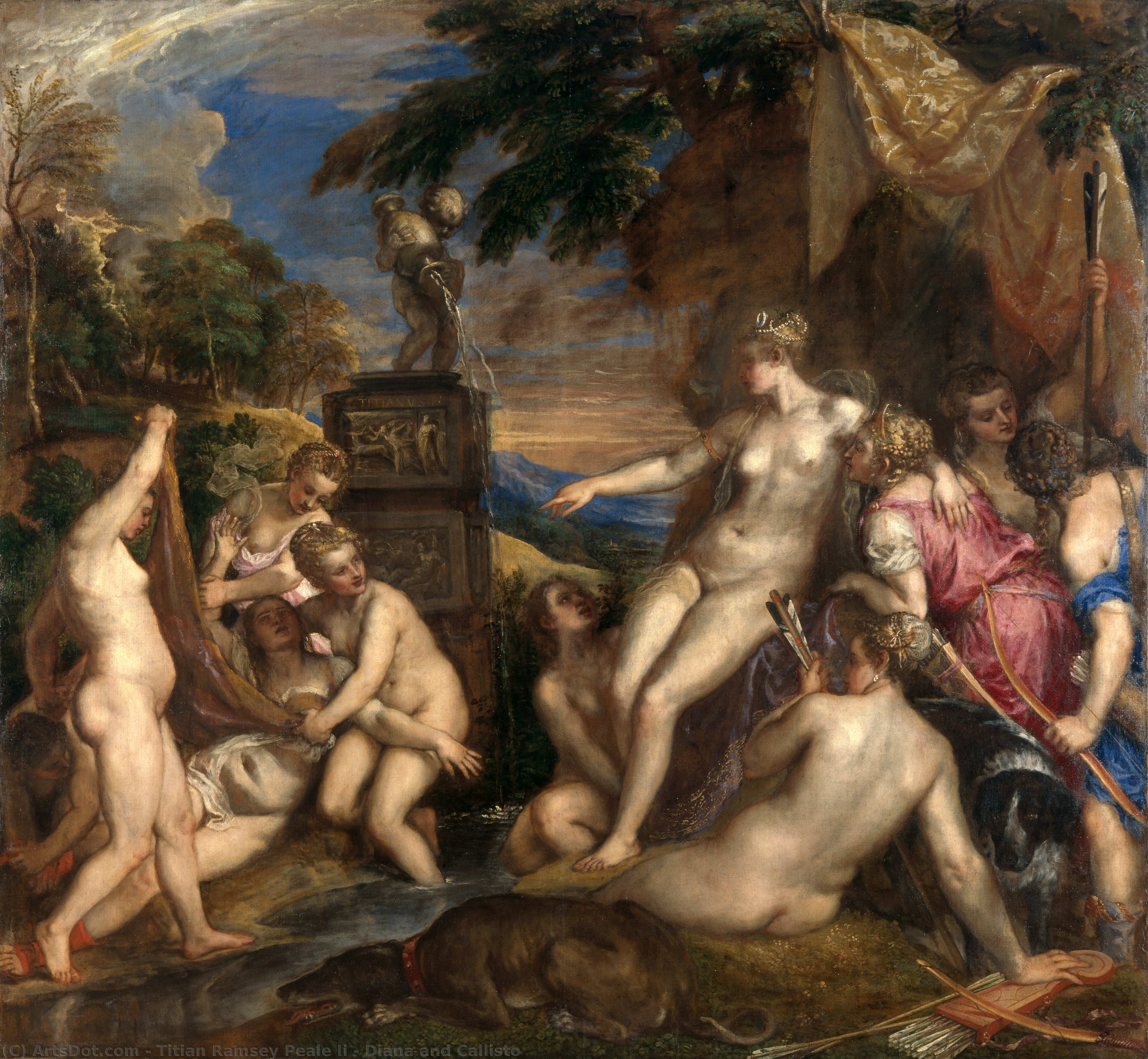 Tizian Ramsay Peale II - Diana und Callisto