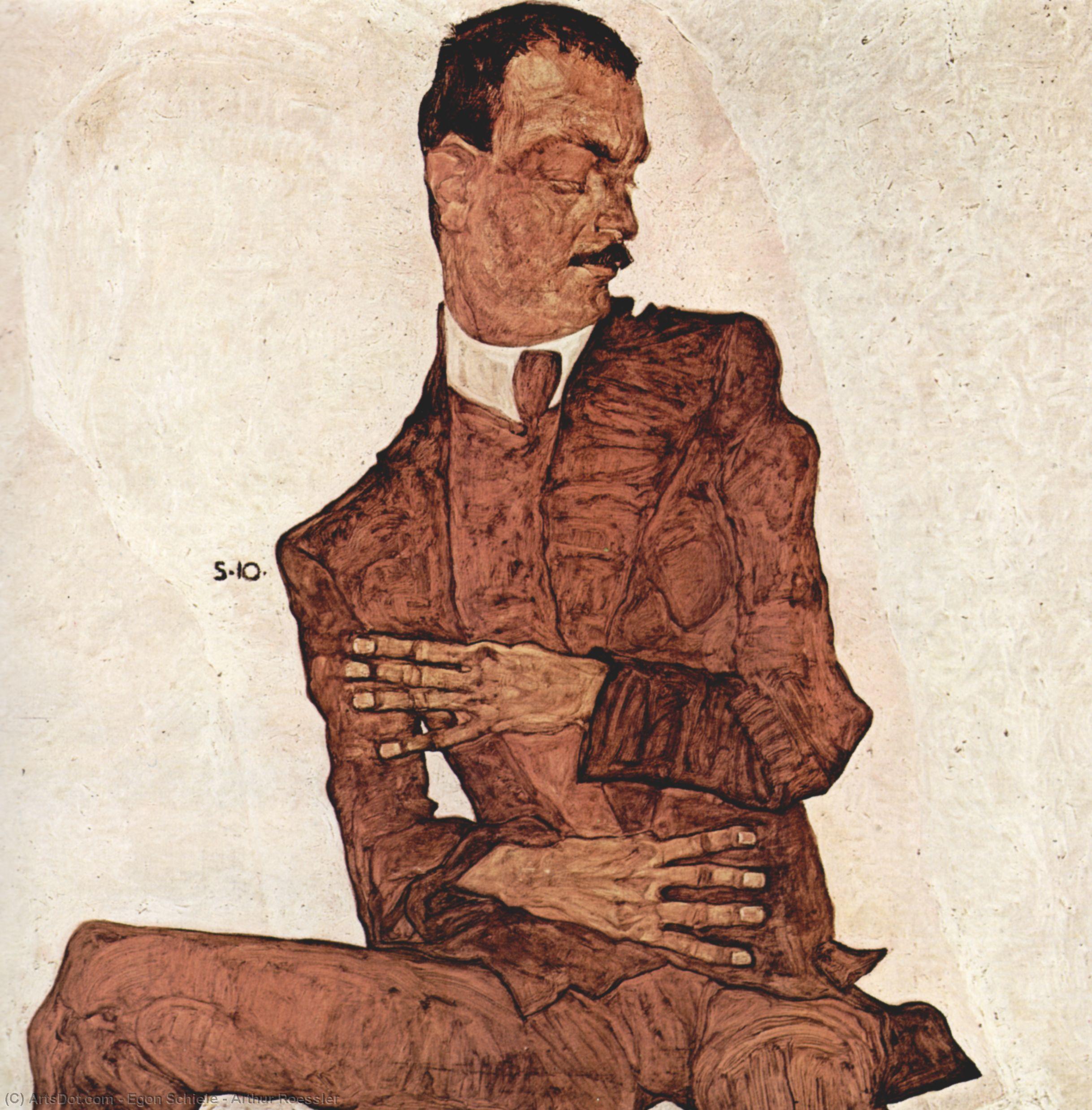 Egon Schiele - Il Ritratto di Arthur Roessler
