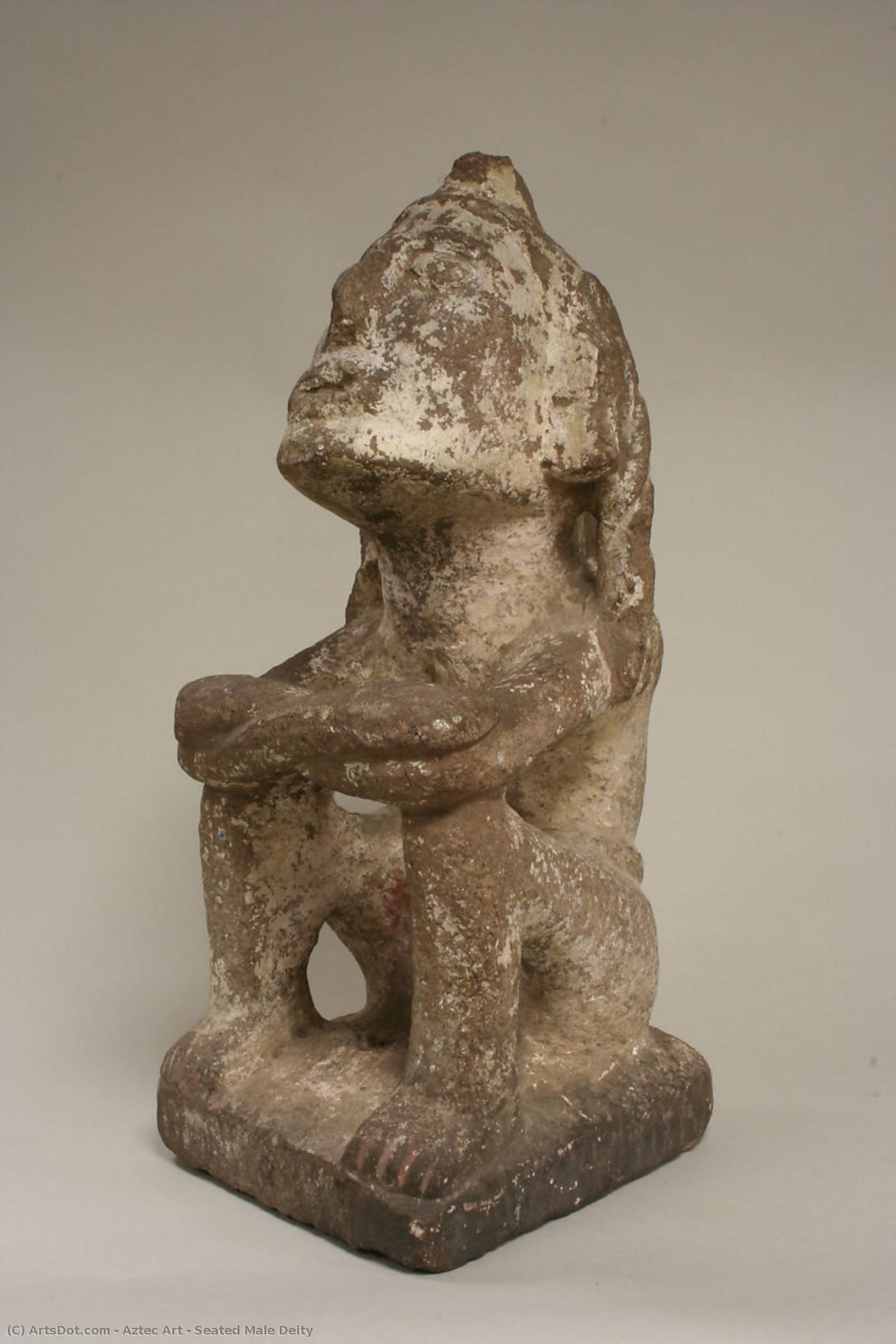 Sitzende Männliche Gottheit — Azteken