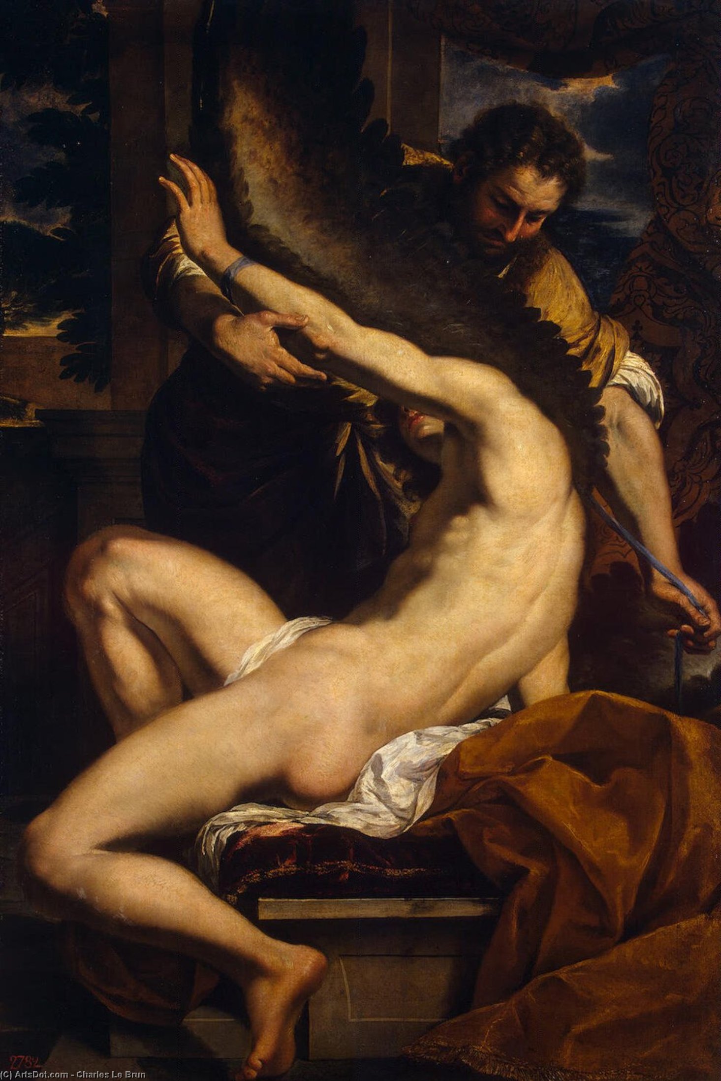 Charles Le Brun - Daedalus and Icarus