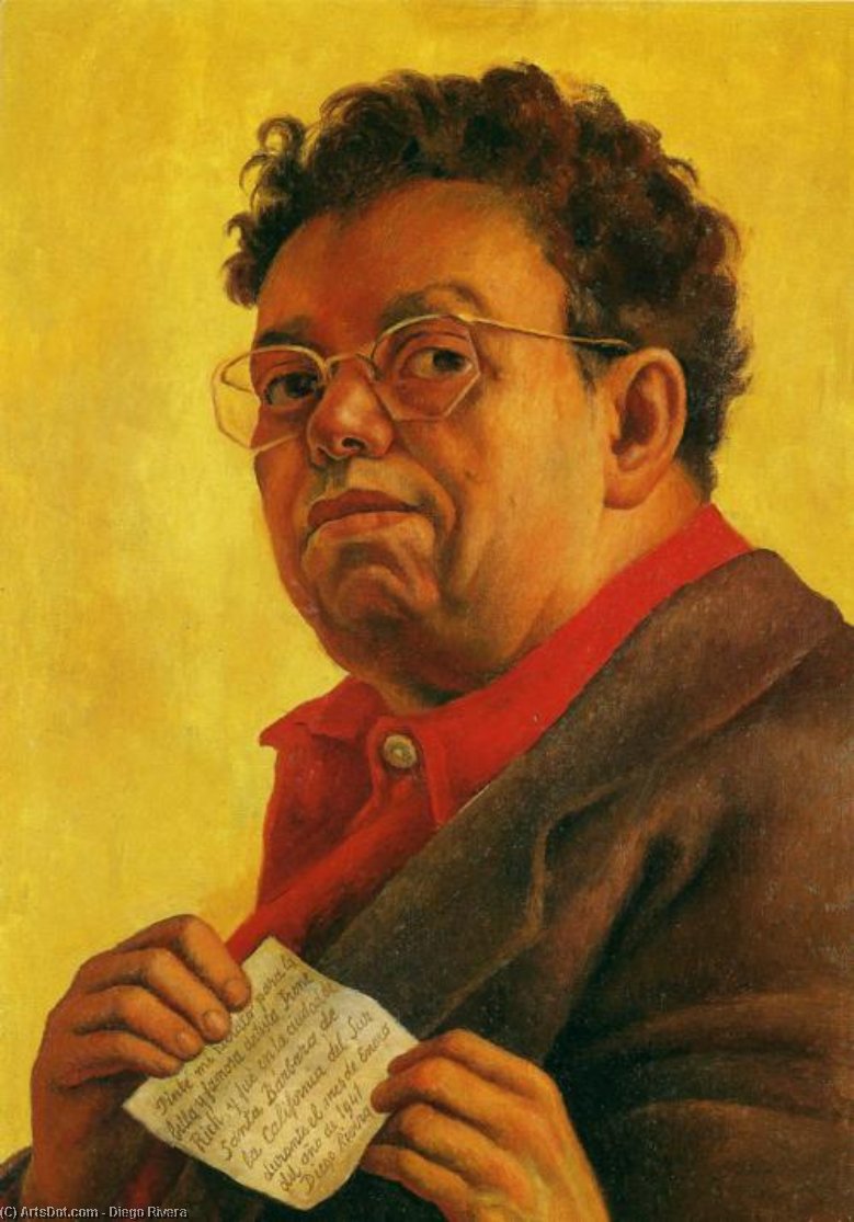 Self-portrait Dedicated To Irene Rich — डिएगो रिवेरा