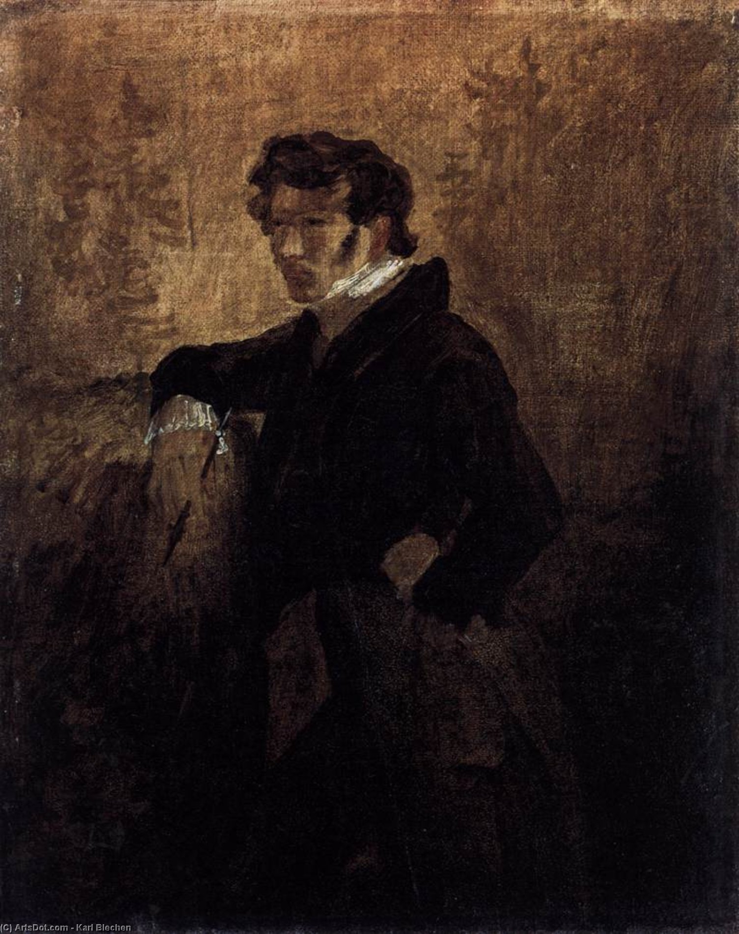 Carl Blechen - Self-Portrait