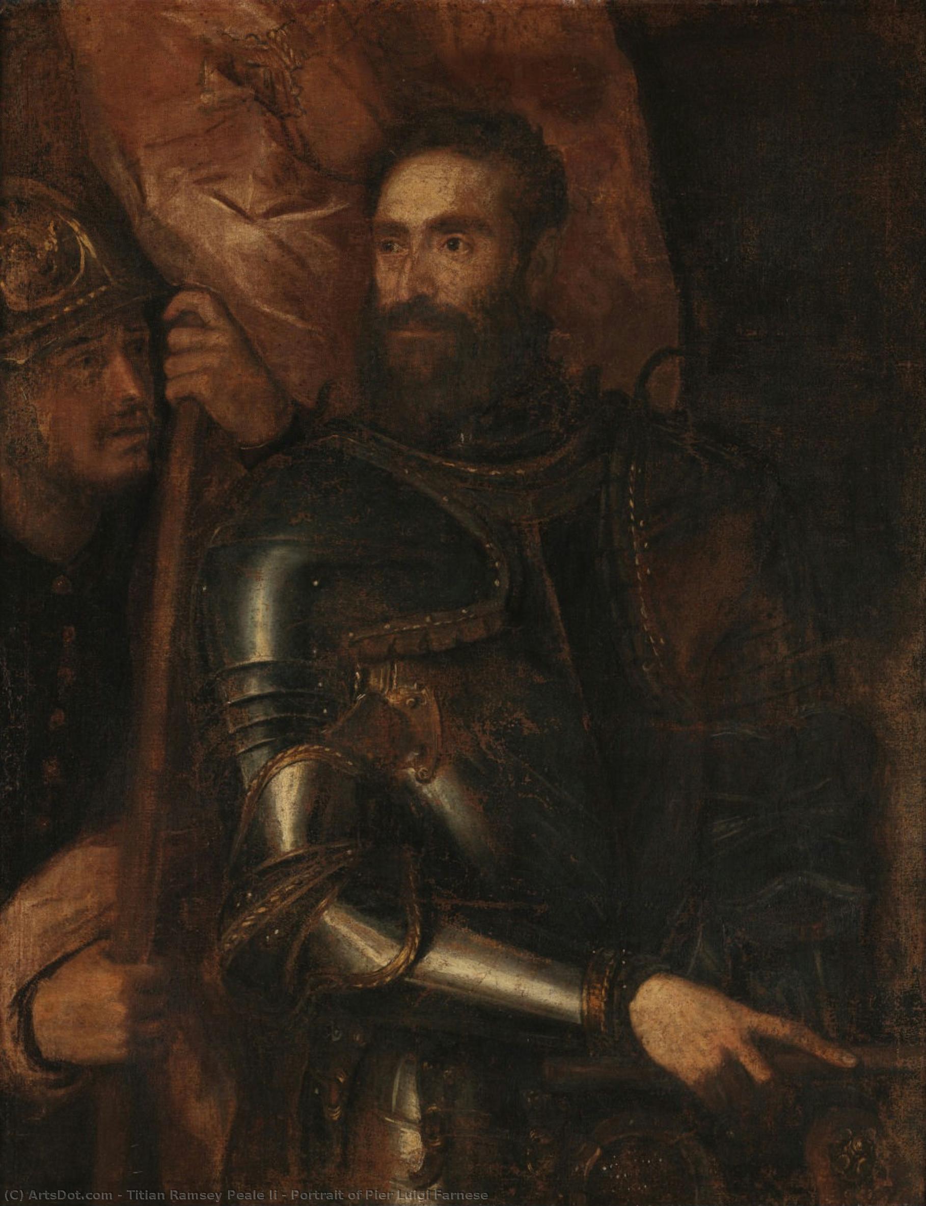 Retrato De Pier Luigi Farnese — Titian Ramsay Peale Ii
