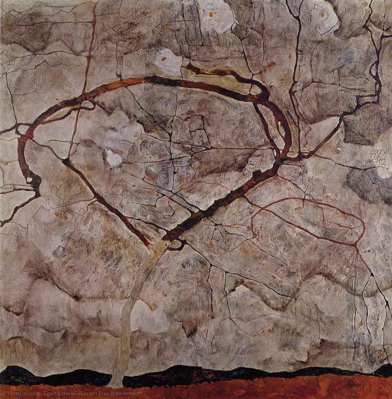 Egon Schiele - Autumn Tree in Movement