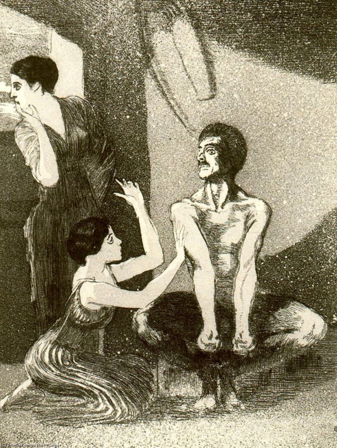 Girls And Hunter — Max Klinger