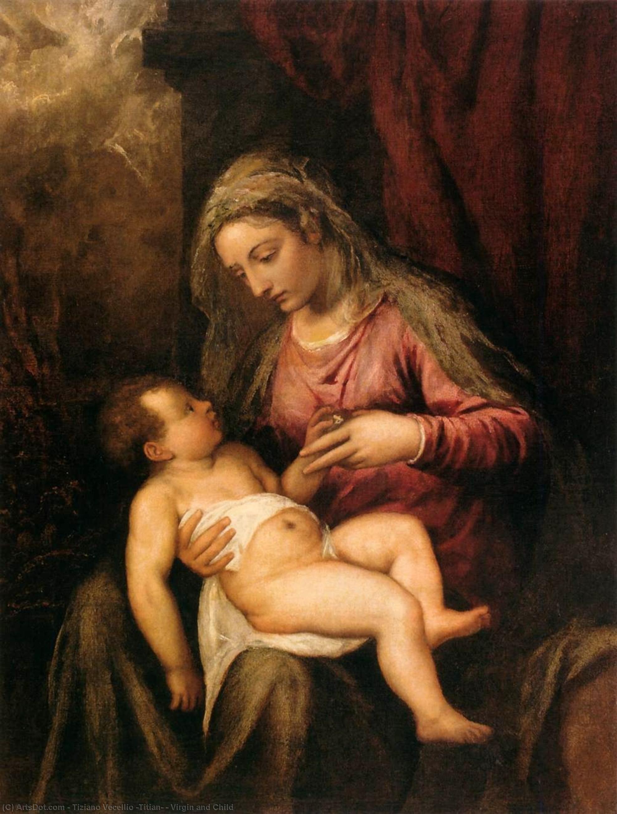 Tiziano Vecellio - Devička a Dítě