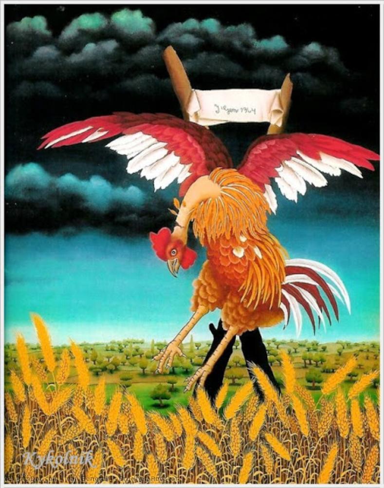 Crucified Rooster — Ivan Generalić