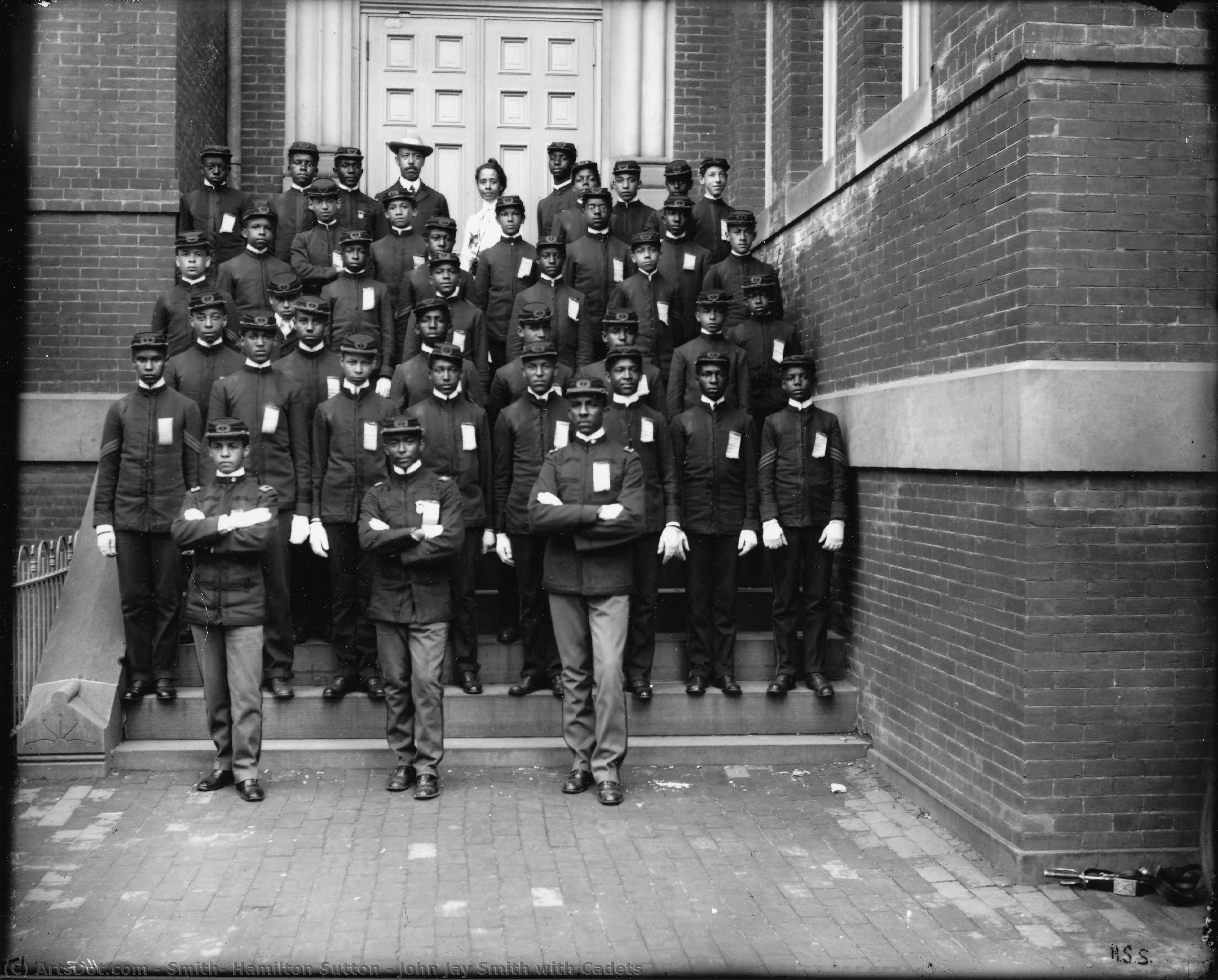 John Jay Smith With Cadets — Hamilton Sutton Smith