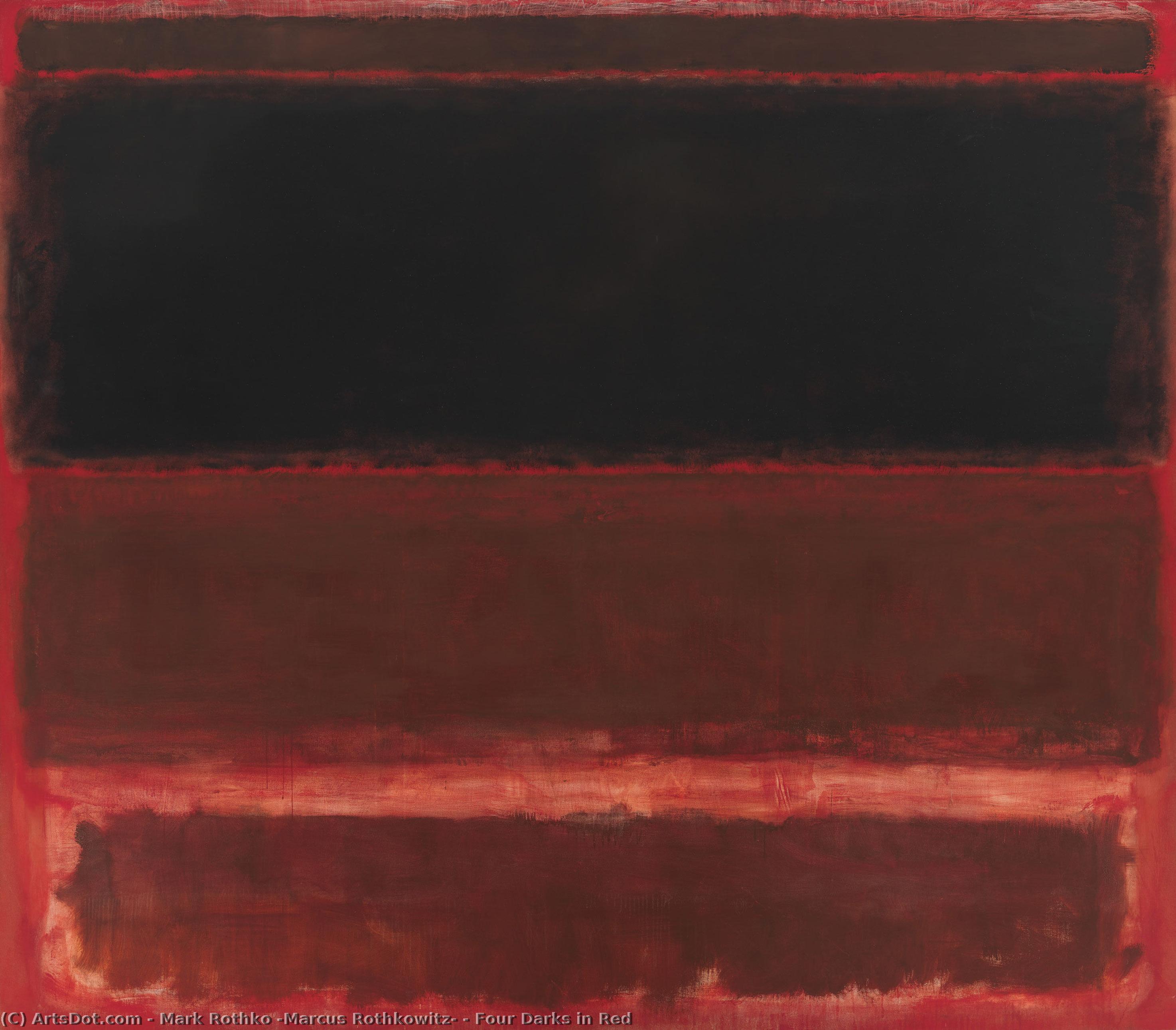 Mark Rothko - Four Darks in Red