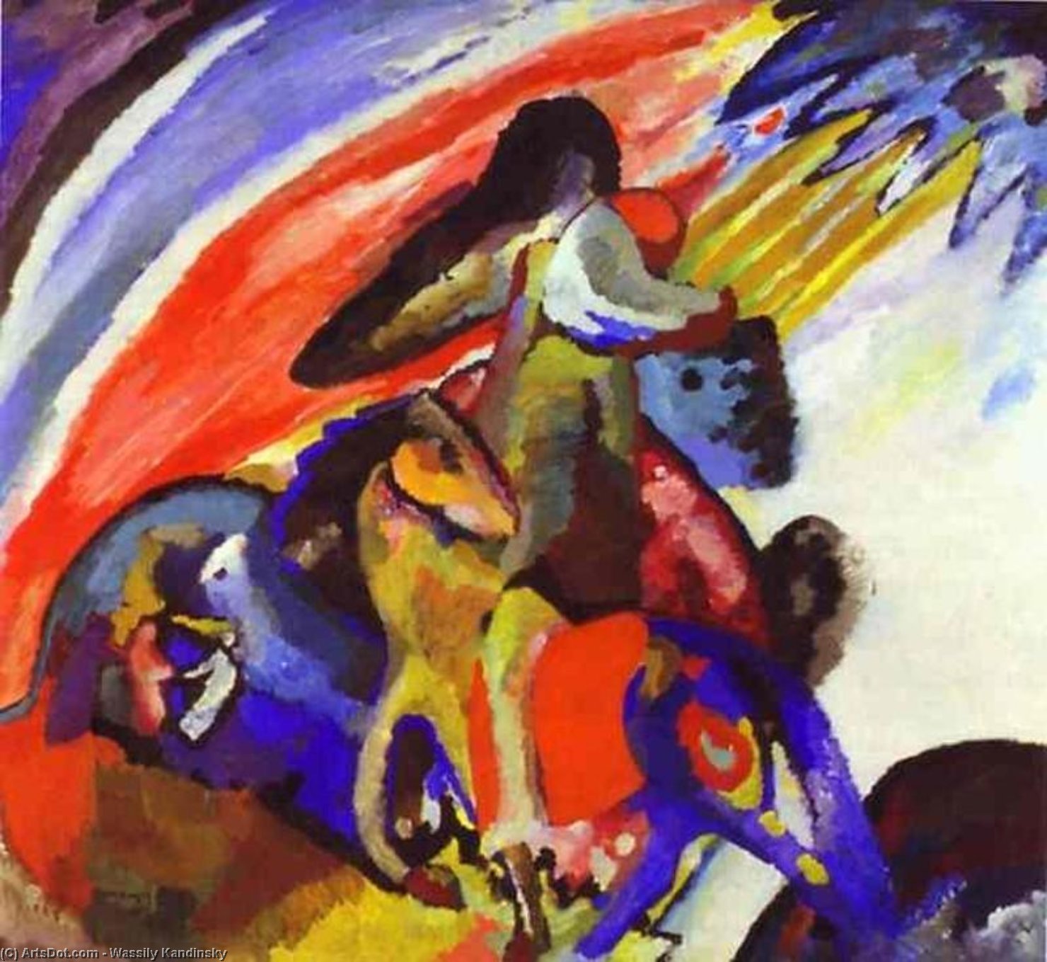 Wassily Wassilyevich Kandinsky - Improvisación 12 (El Jinete)
