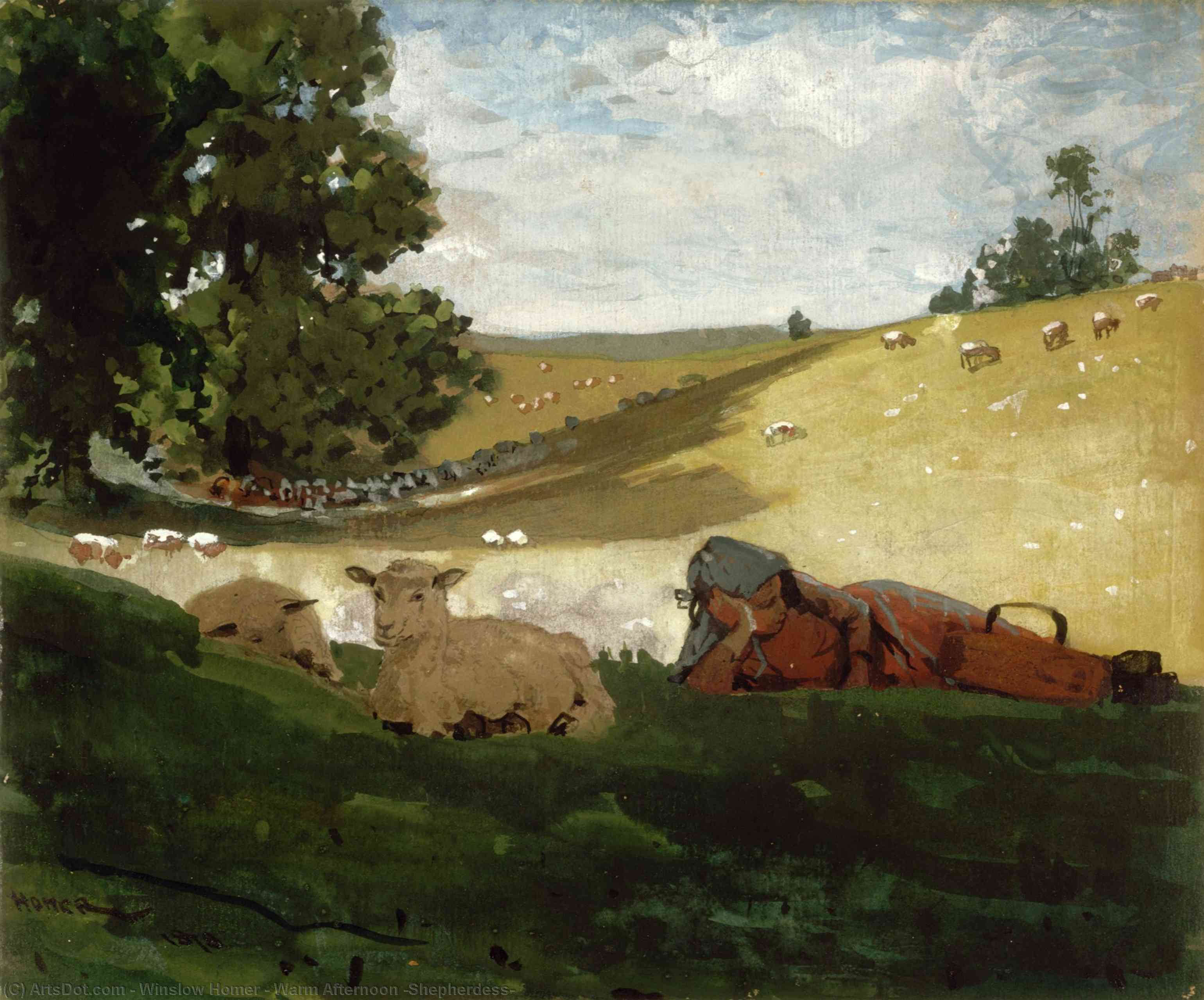 Winslow Homer - Warm Afternoon (Shepherdess)