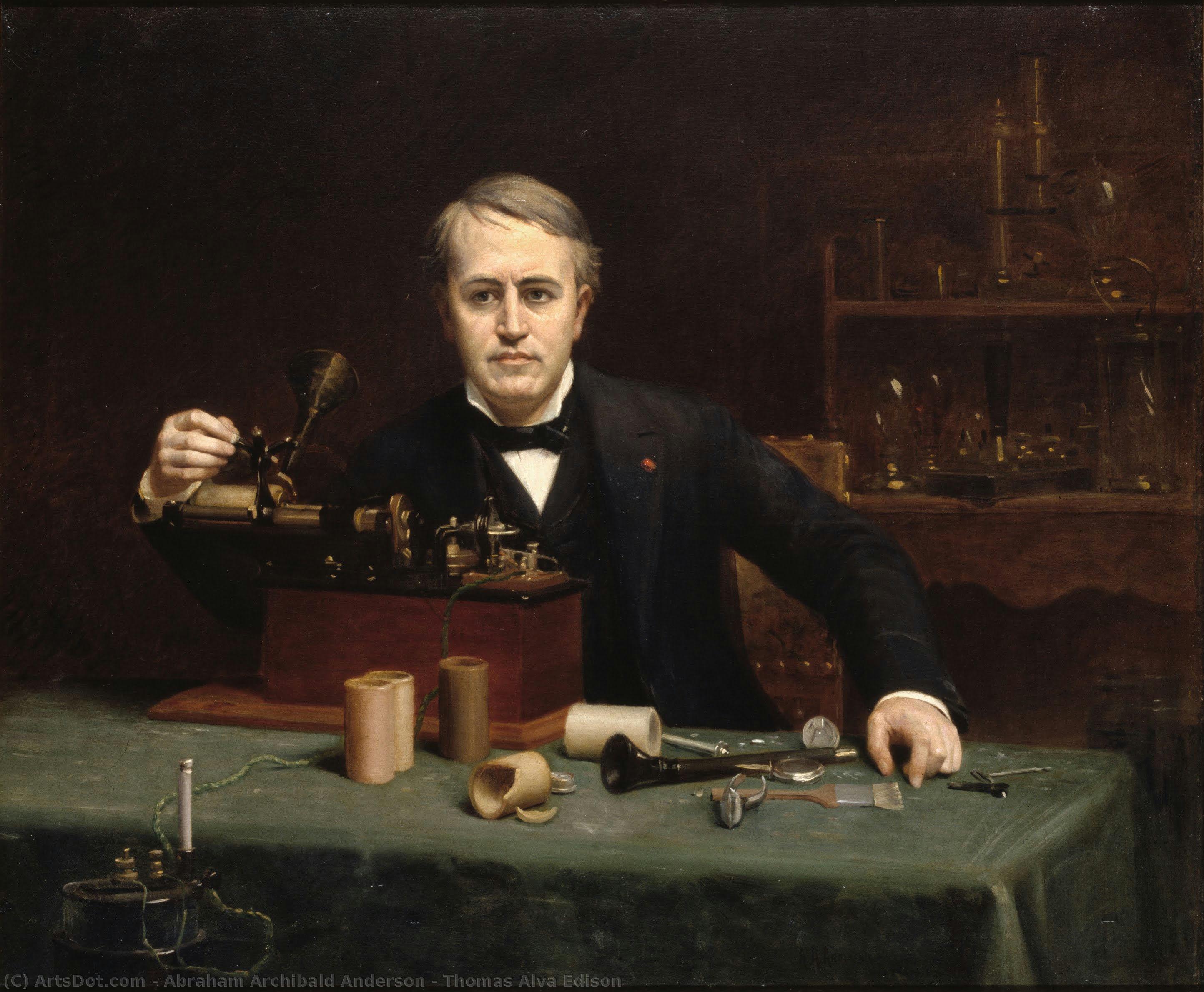 Thomas Alva Edison — Abraham Archibald Anderson