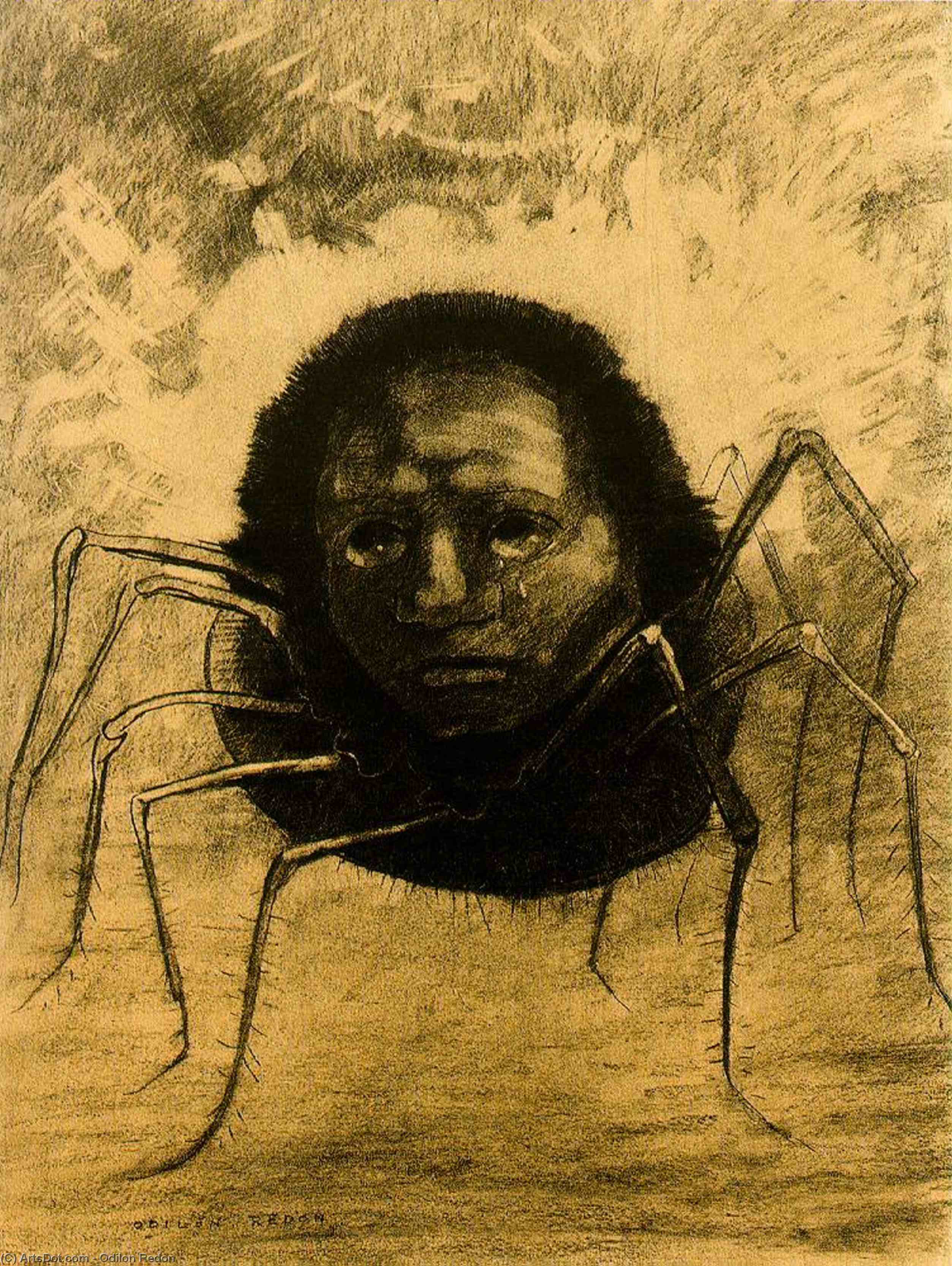 The Crying Spider — Odilon Redon